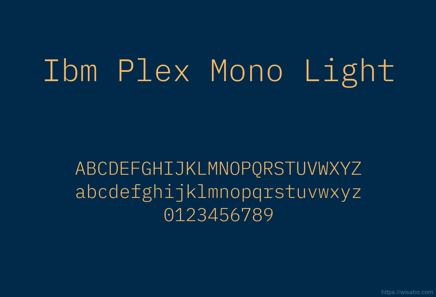 Ibm Plex Mono Light