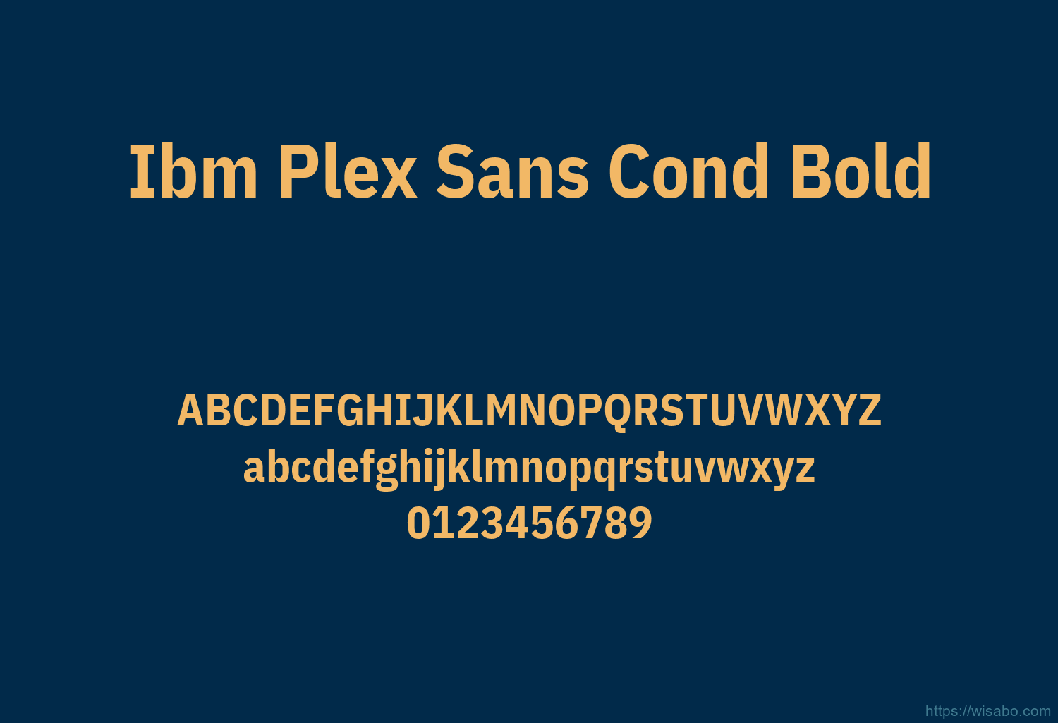 Ibm Plex Sans Cond Bold