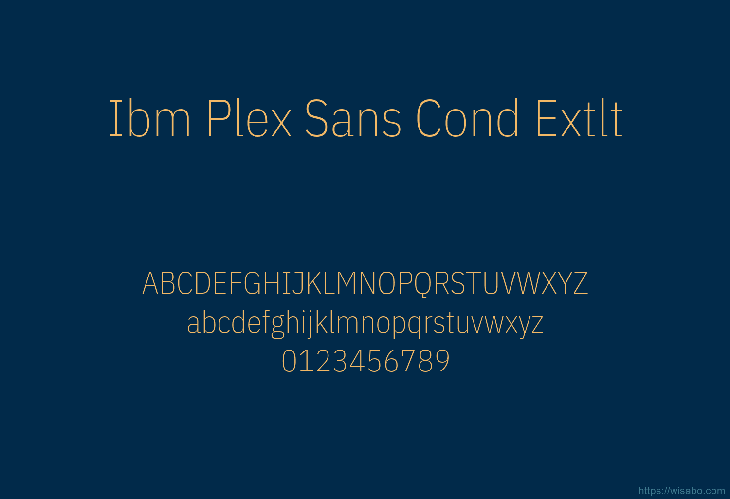 Ibm Plex Sans Cond Extlt