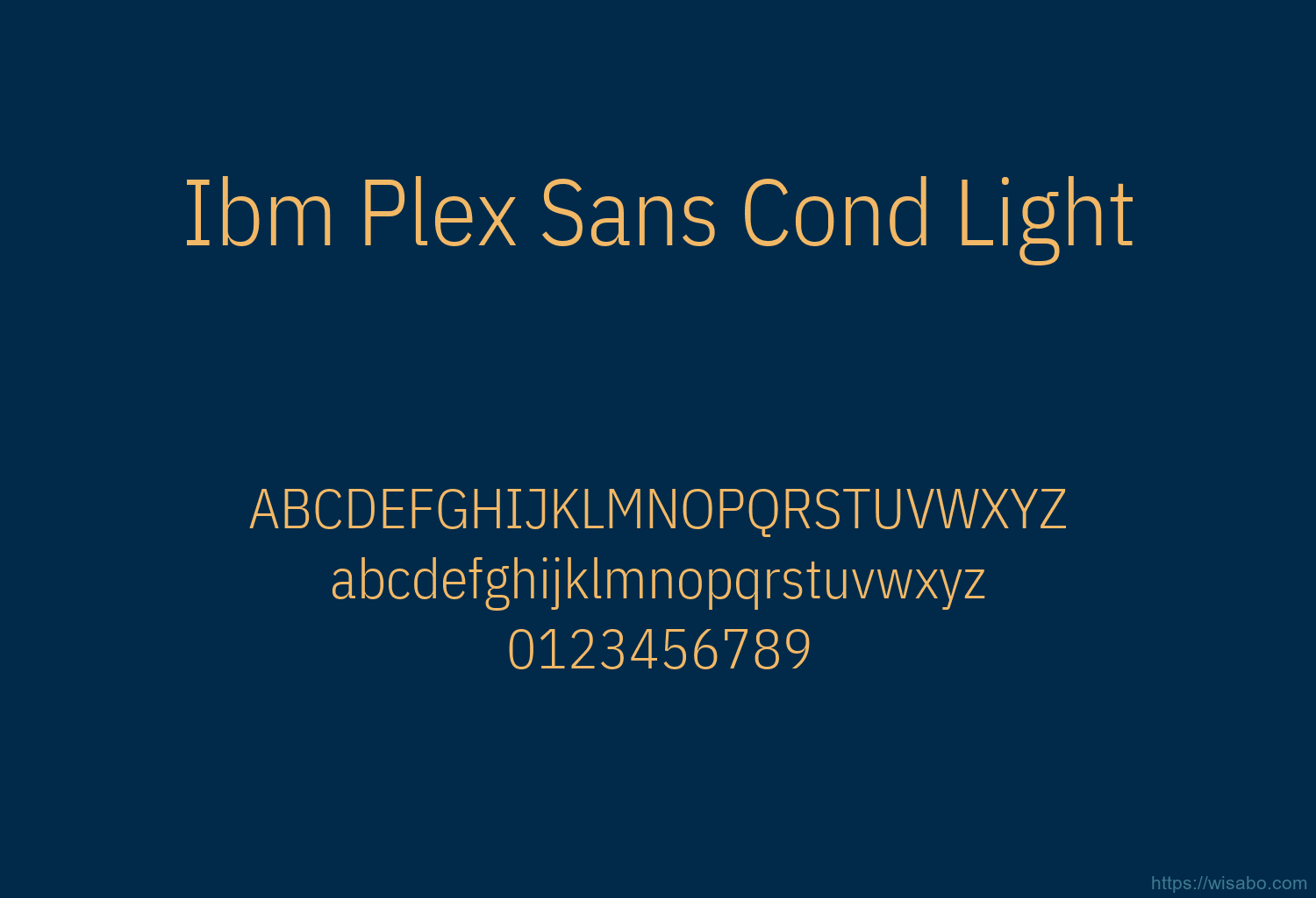 Ibm Plex Sans Cond Light