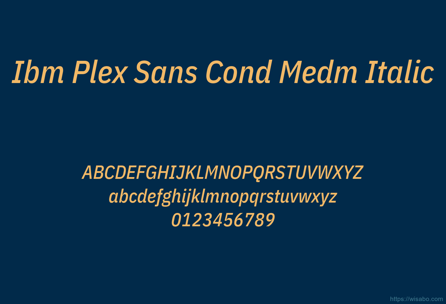 Ibm Plex Sans Cond Medm Italic