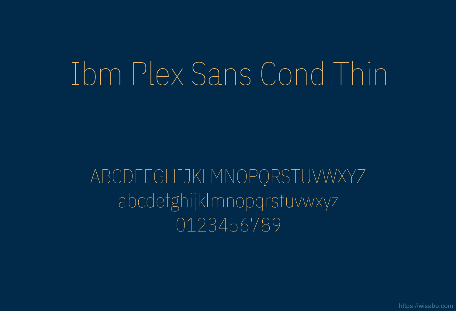 Ibm Plex Sans Cond Thin