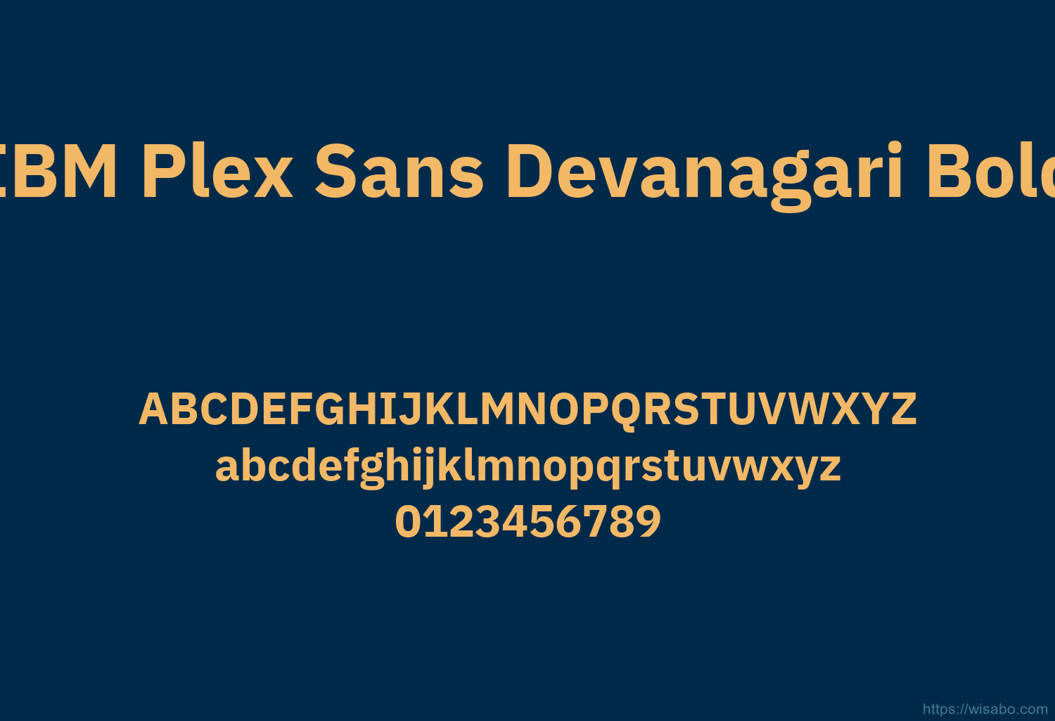 IBM Plex Sans Devanagari Bold