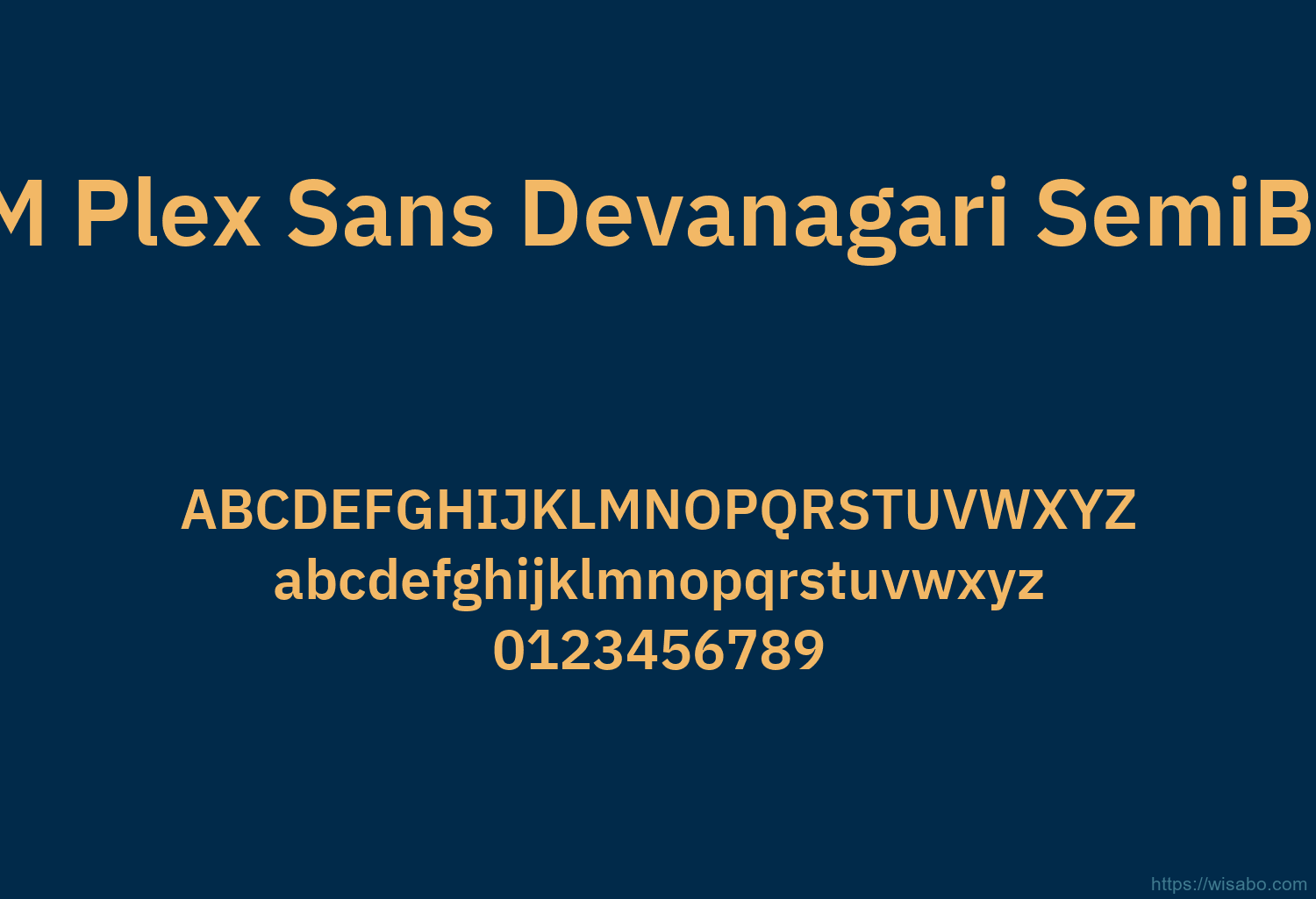 IBM Plex Sans Devanagari SemiBold