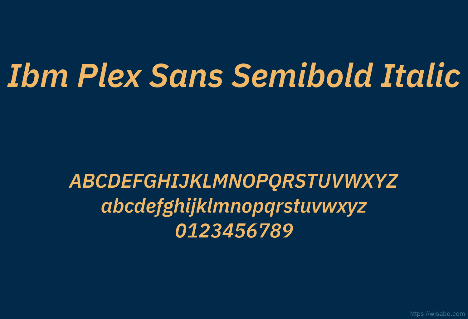 Ibm Plex Sans Semibold Italic