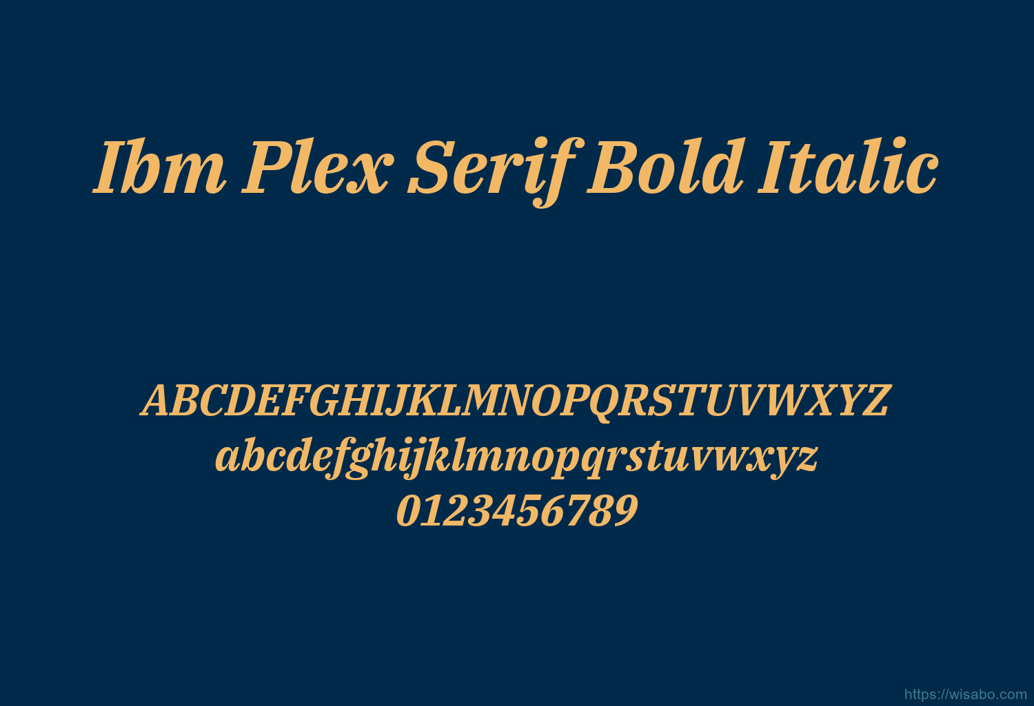 Ibm Plex Serif Bold Italic