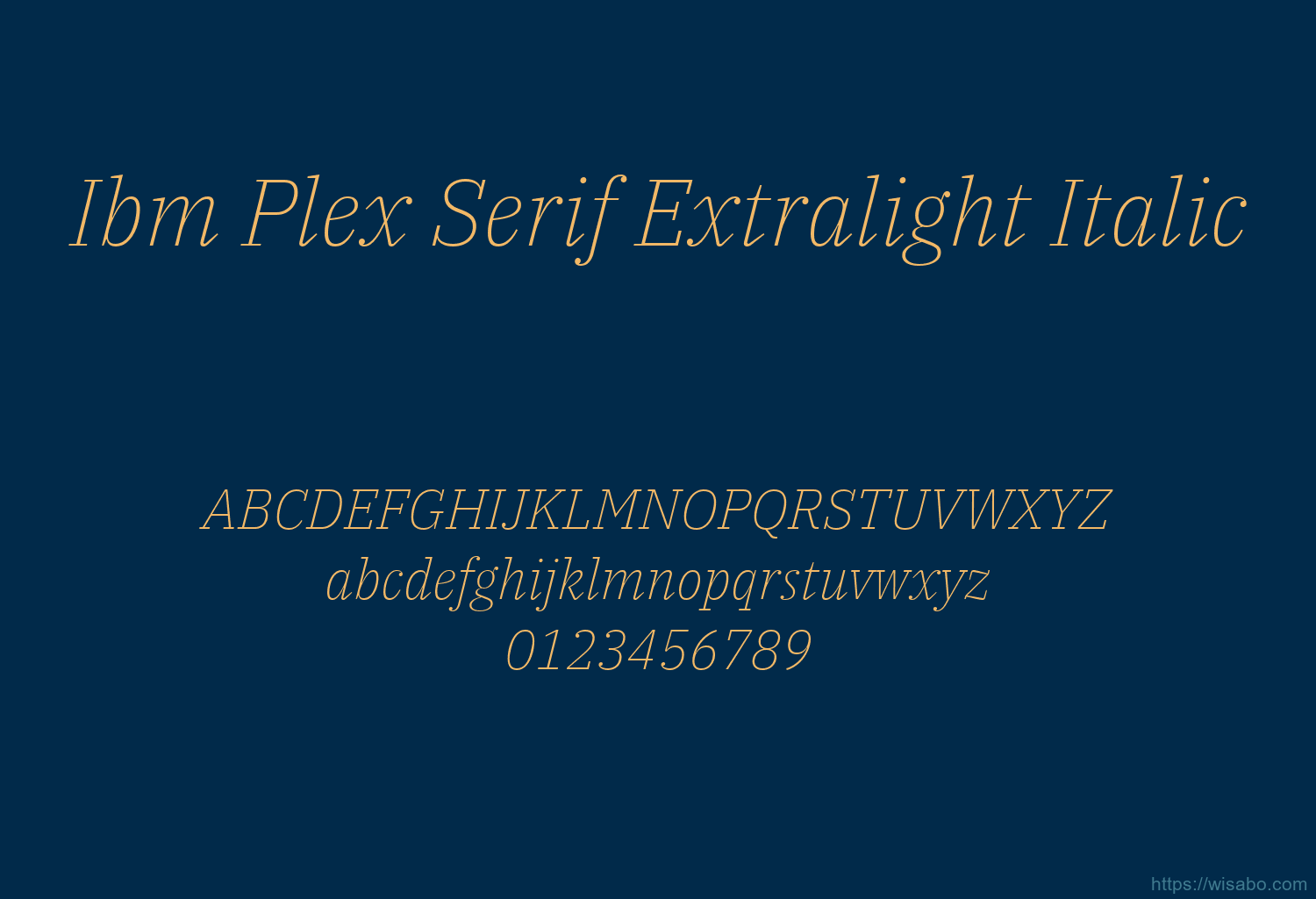 Ibm Plex Serif Extralight Italic