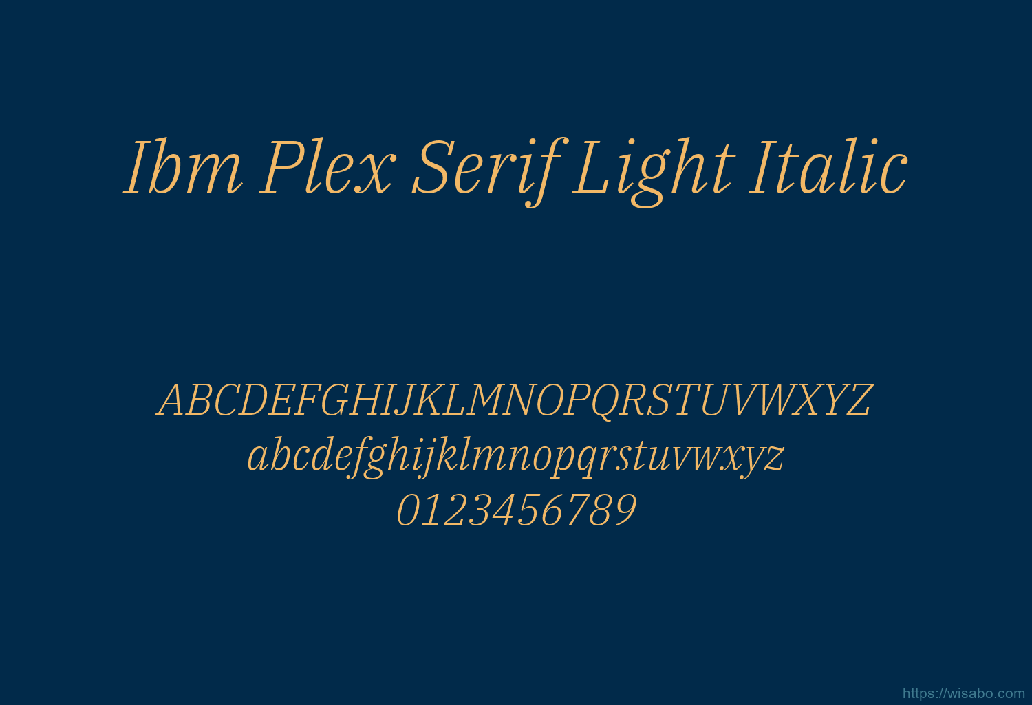 Ibm Plex Serif Light Italic