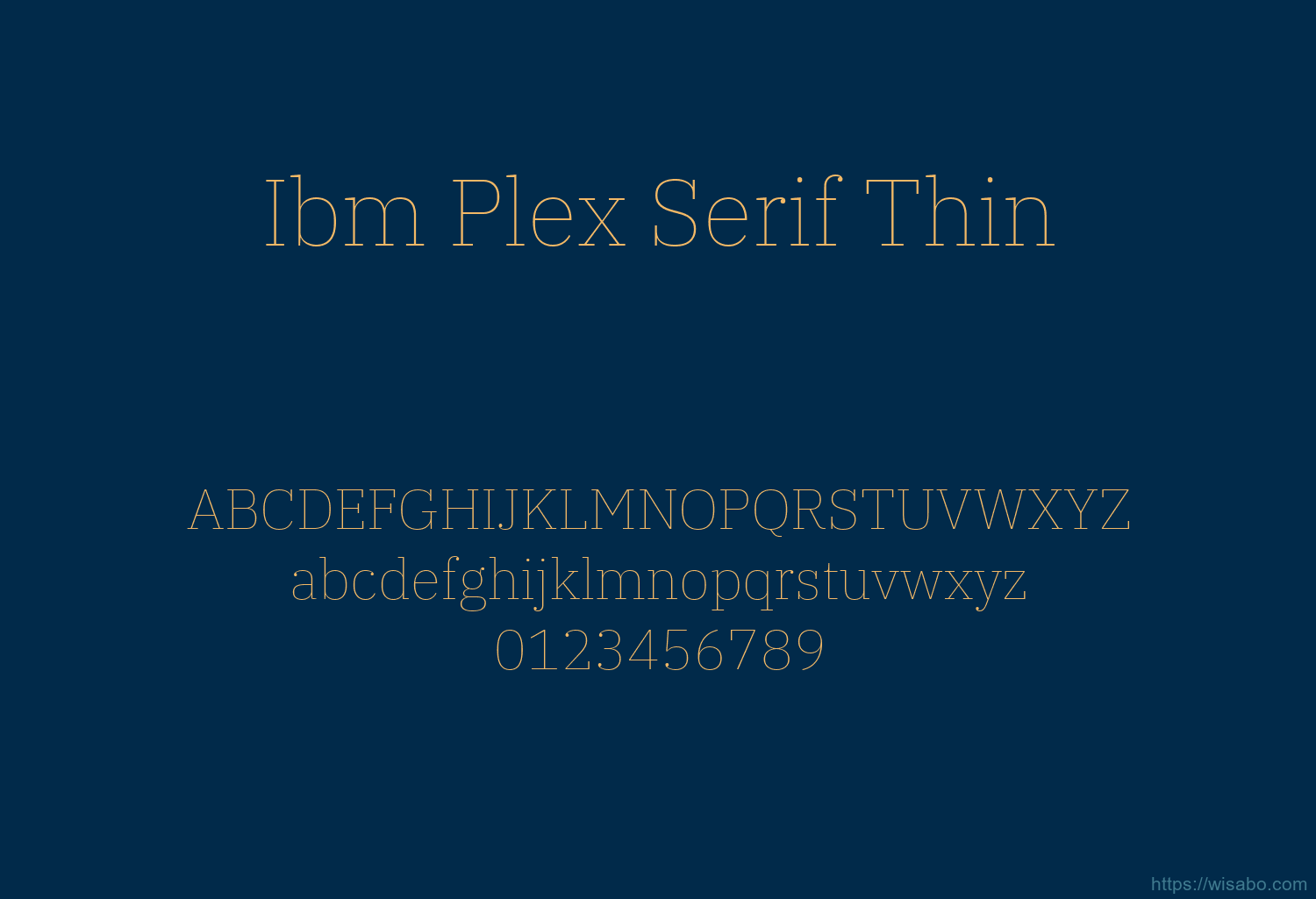 Ibm Plex Serif Thin
