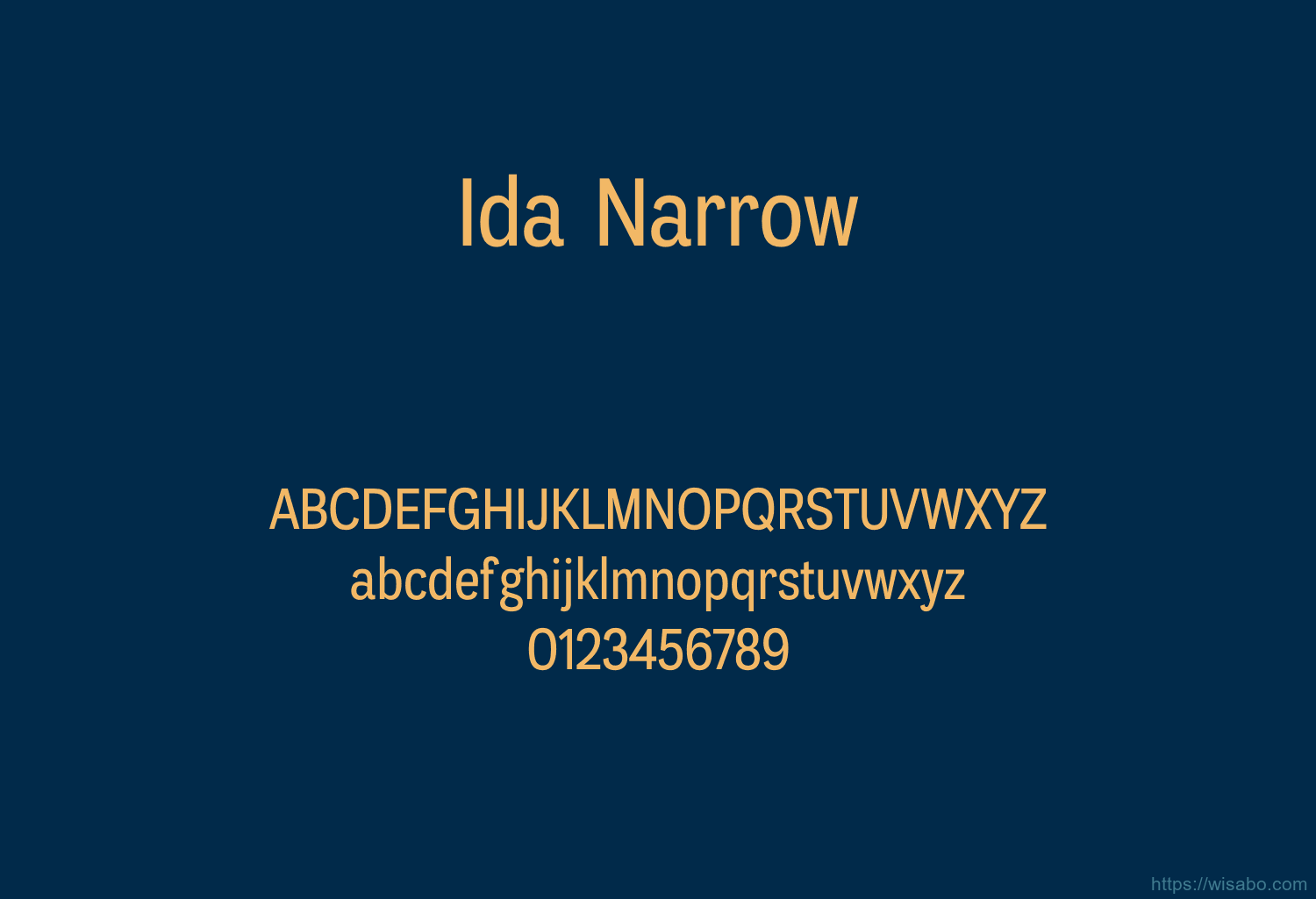 Ida Narrow Ida Narrow