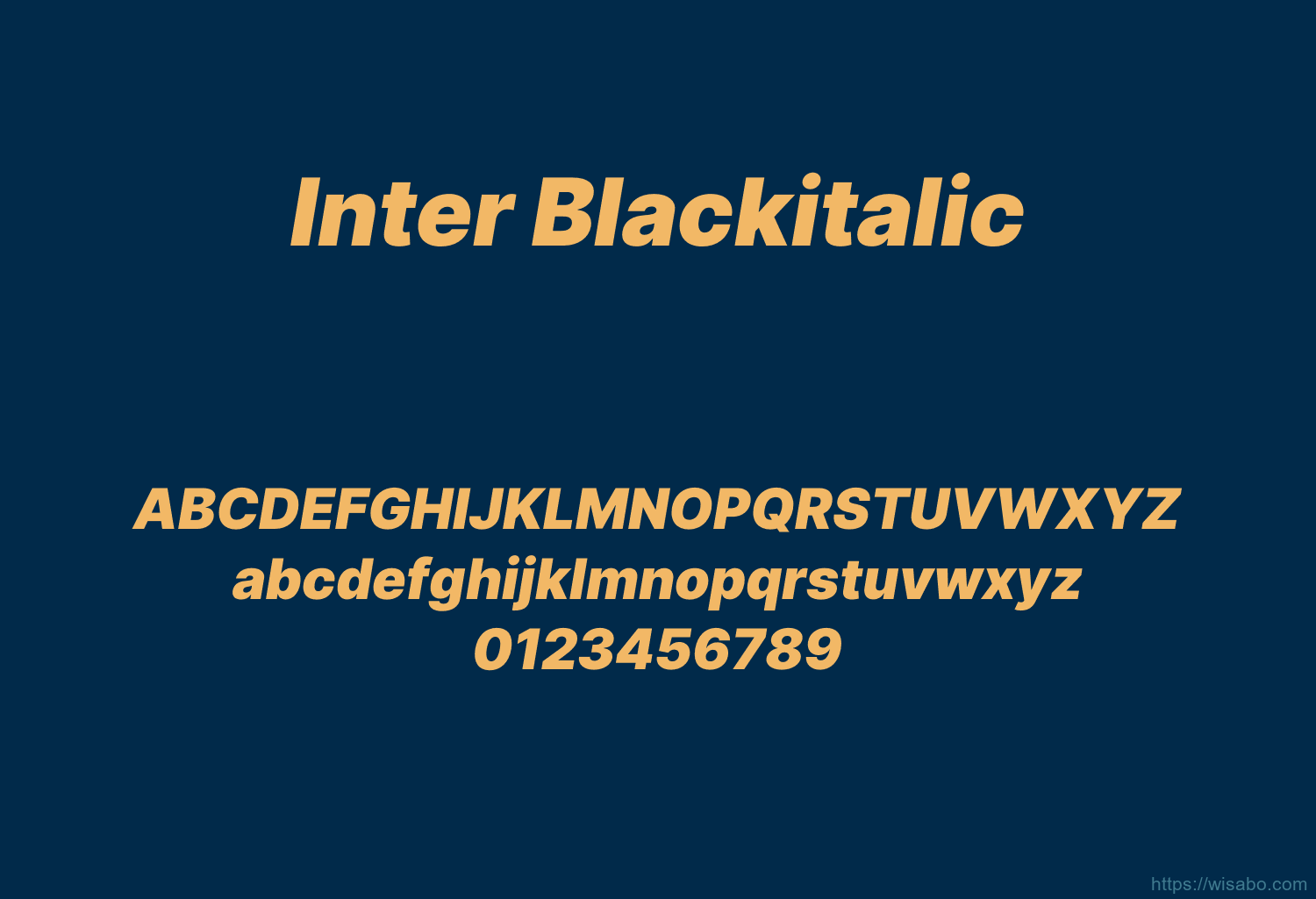 Inter Blackitalic