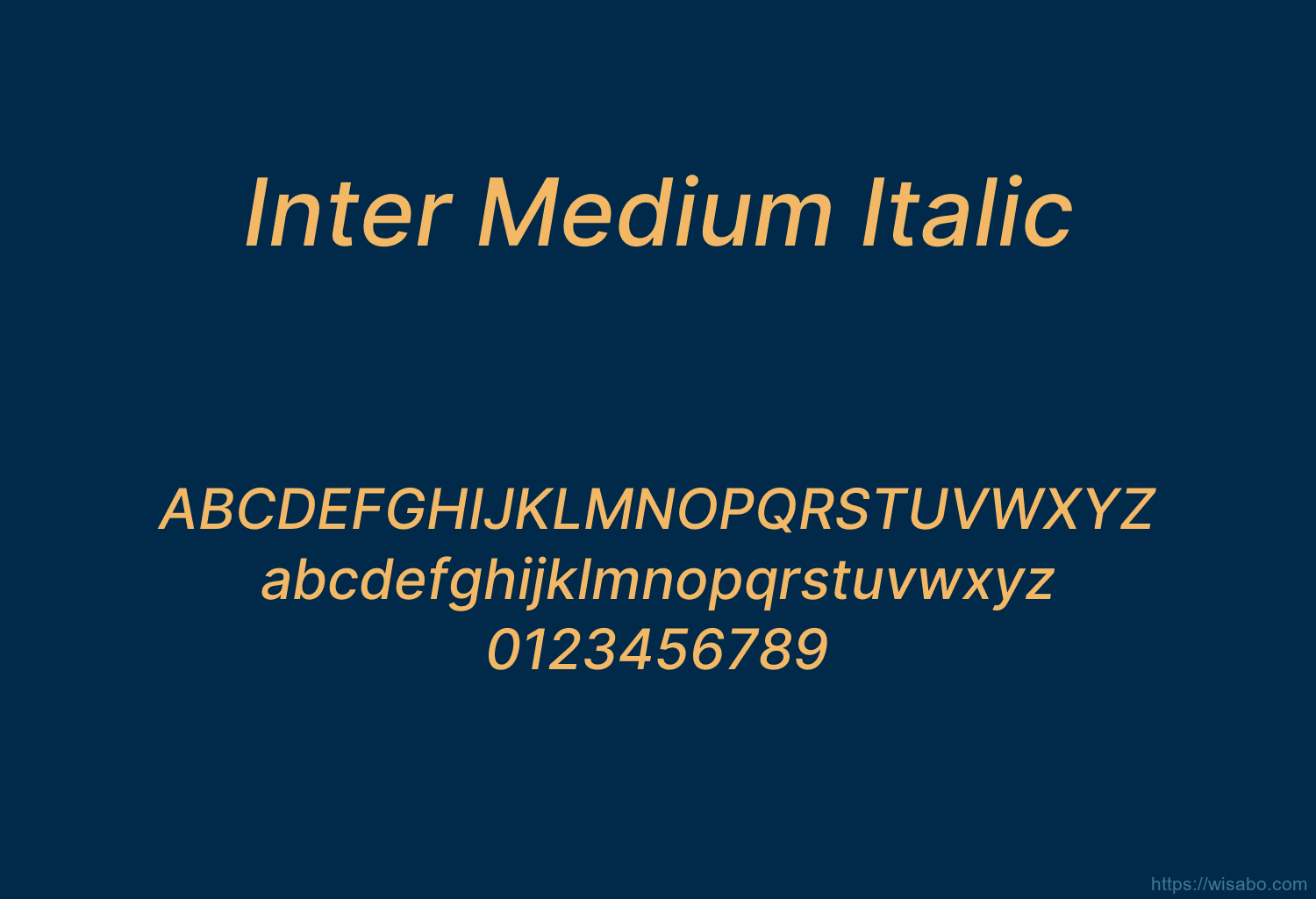 Inter Medium Italic