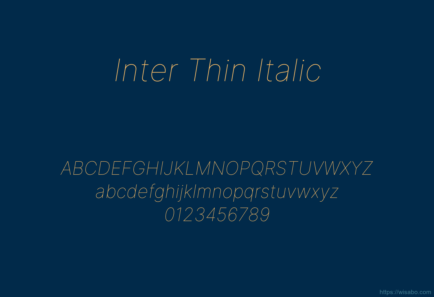 Inter Thin Italic