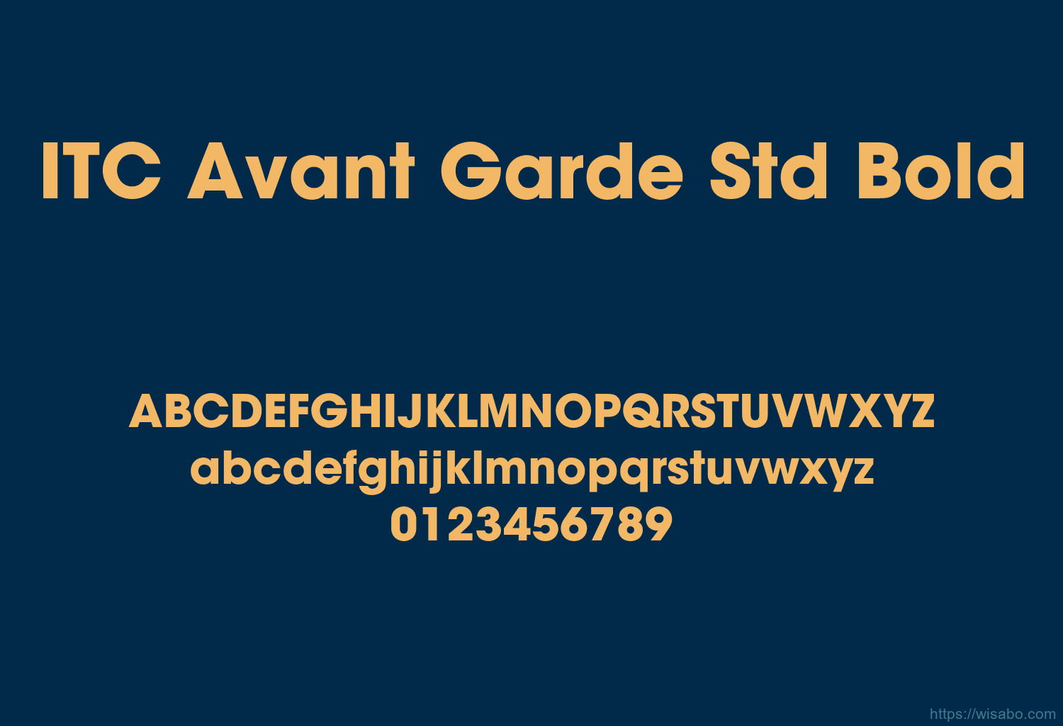 ITC Avant Garde Std Bold ITC Avant Garde Std Bold