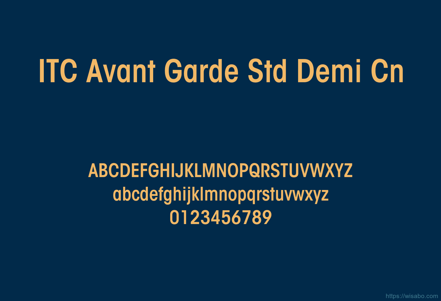 ITC Avant Garde Std Demi Cn ITC Avant Garde Std Demi Cn