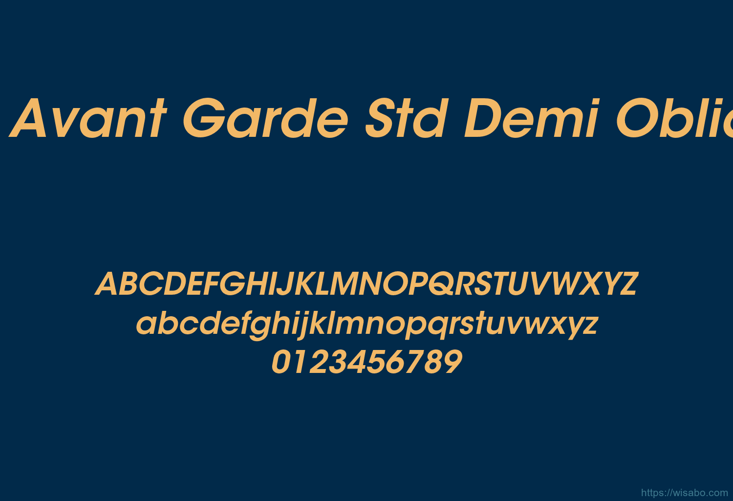 ITC Avant Garde Std Demi Oblique ITC Avant Garde Std Demi Oblique