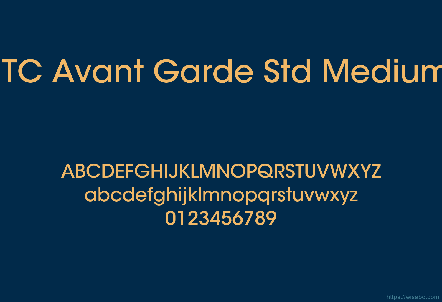 ITC Avant Garde Std Medium ITC Avant Garde Std Medium