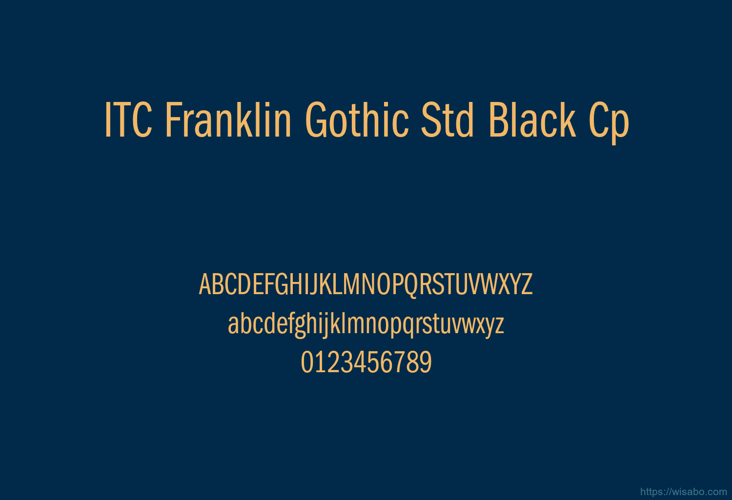 ITC Franklin Gothic Std Black Cp