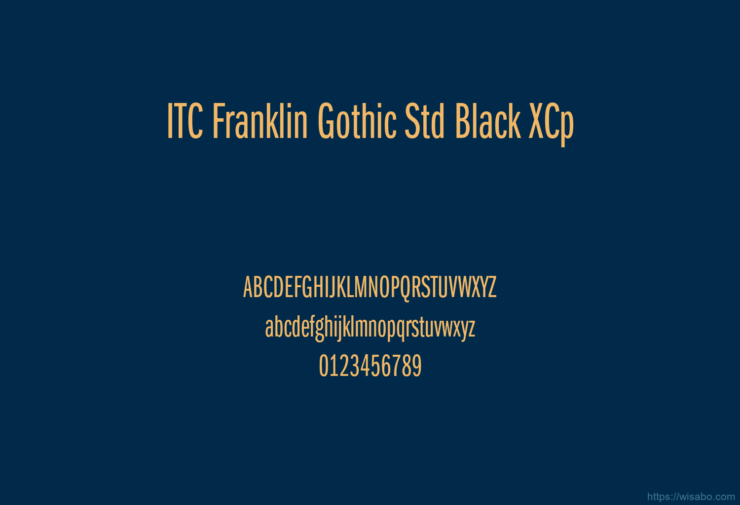 ITC Franklin Gothic Std Black XCp