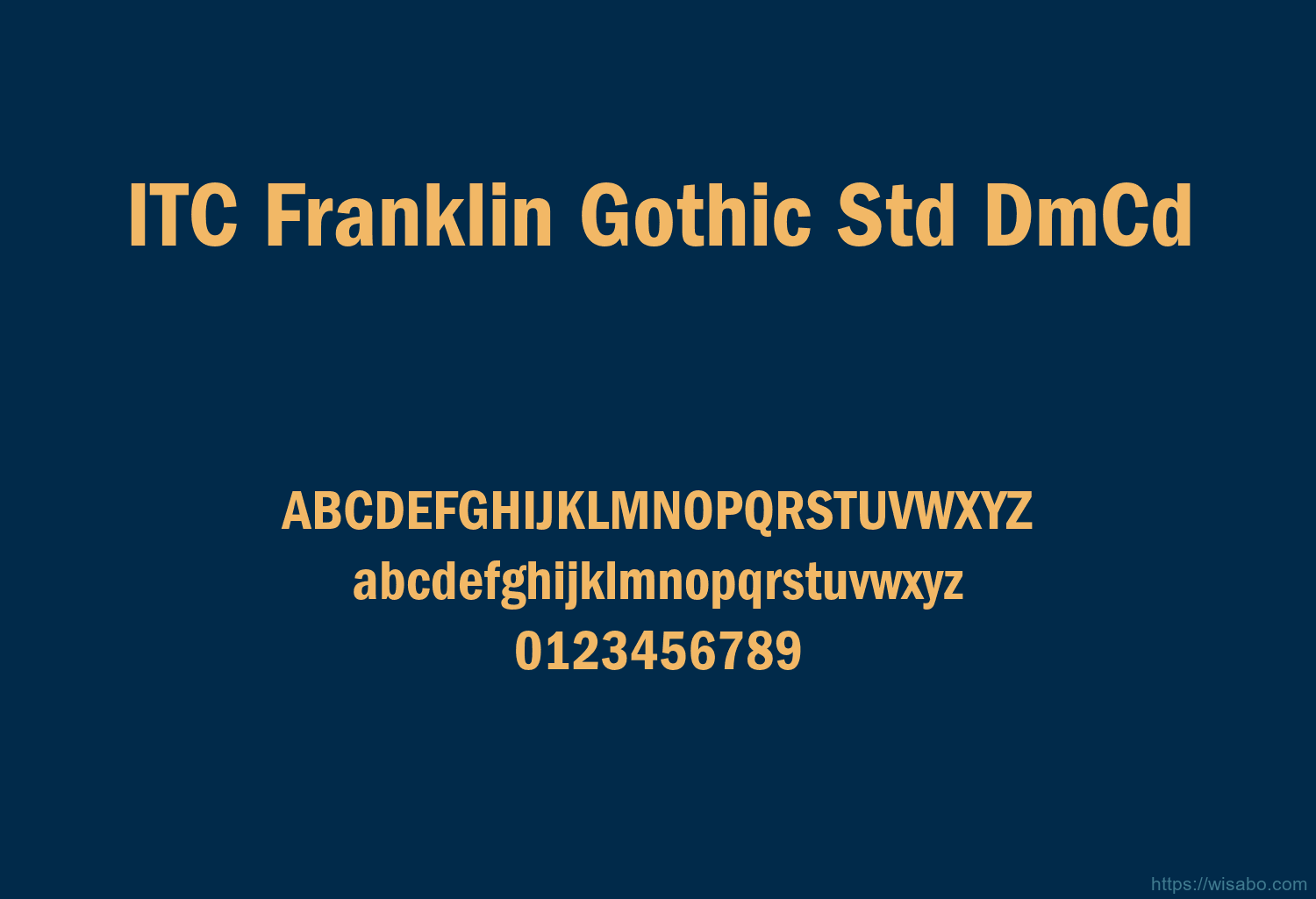 ITC Franklin Gothic Std DmCd