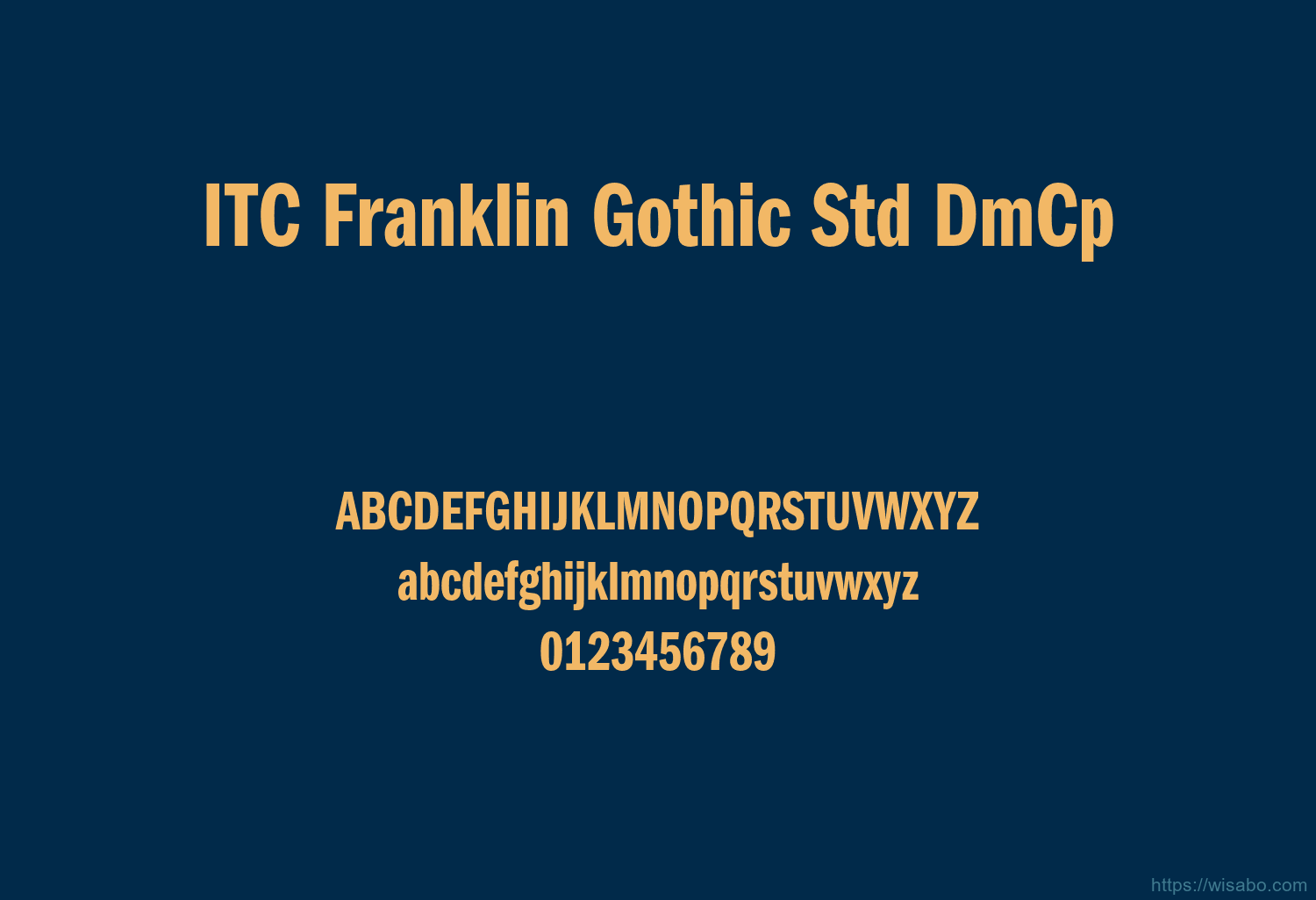 ITC Franklin Gothic Std DmCp