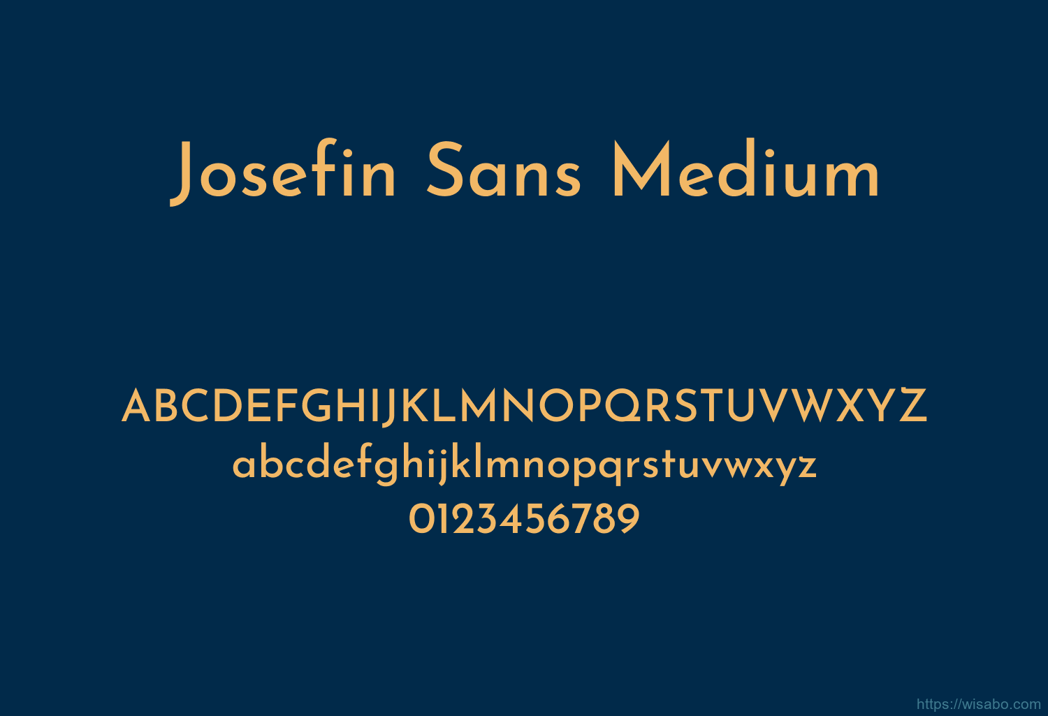 Josefin Sans Medium