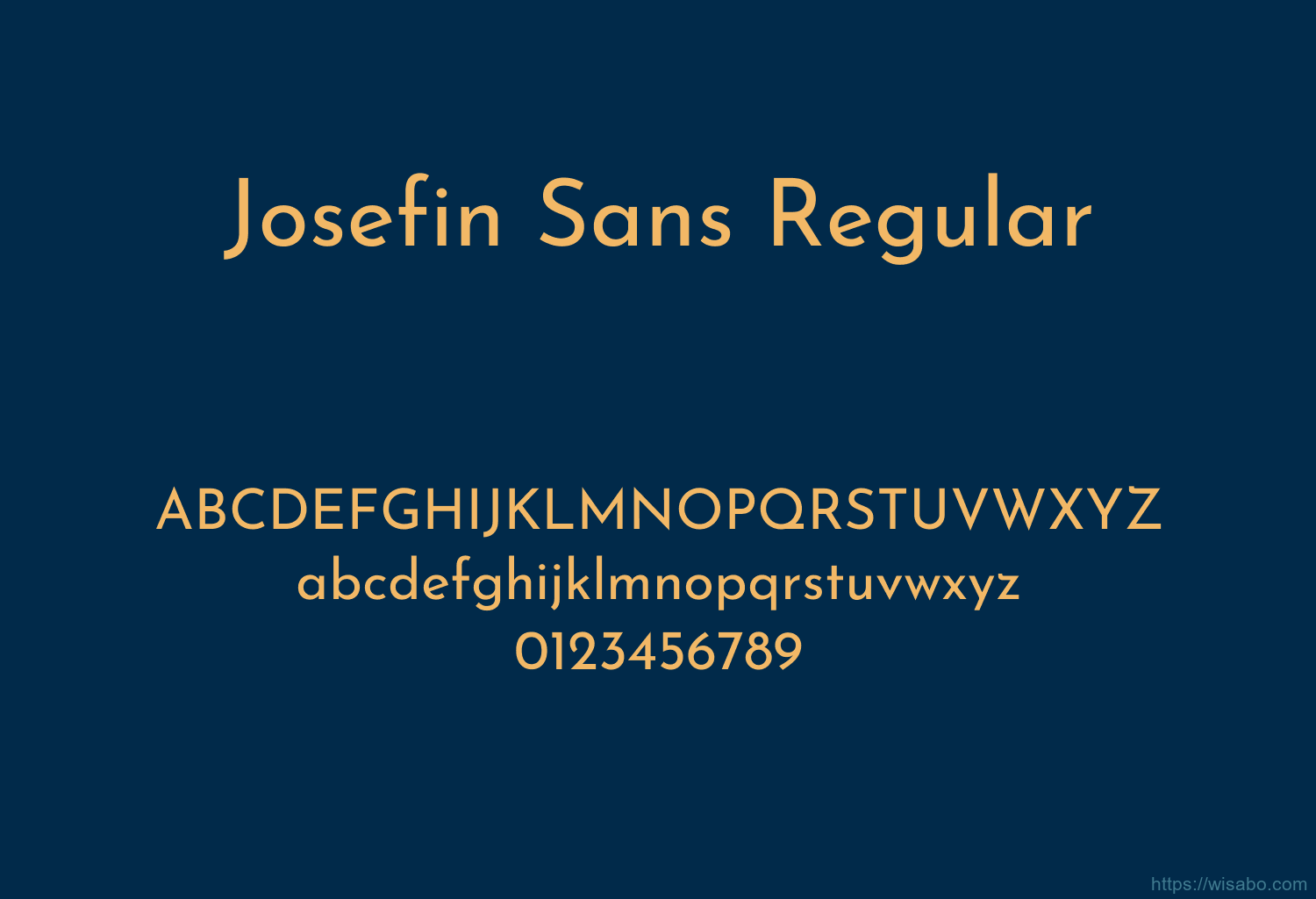 Josefin Sans Regular