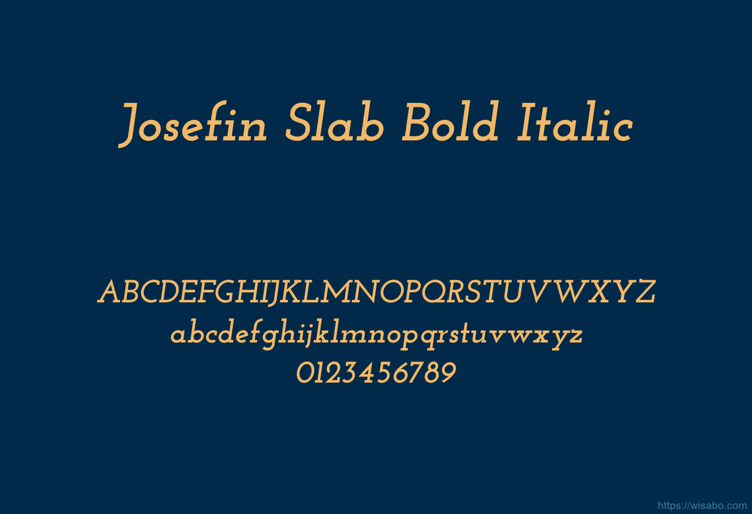 Josefin Slab Bold Italic