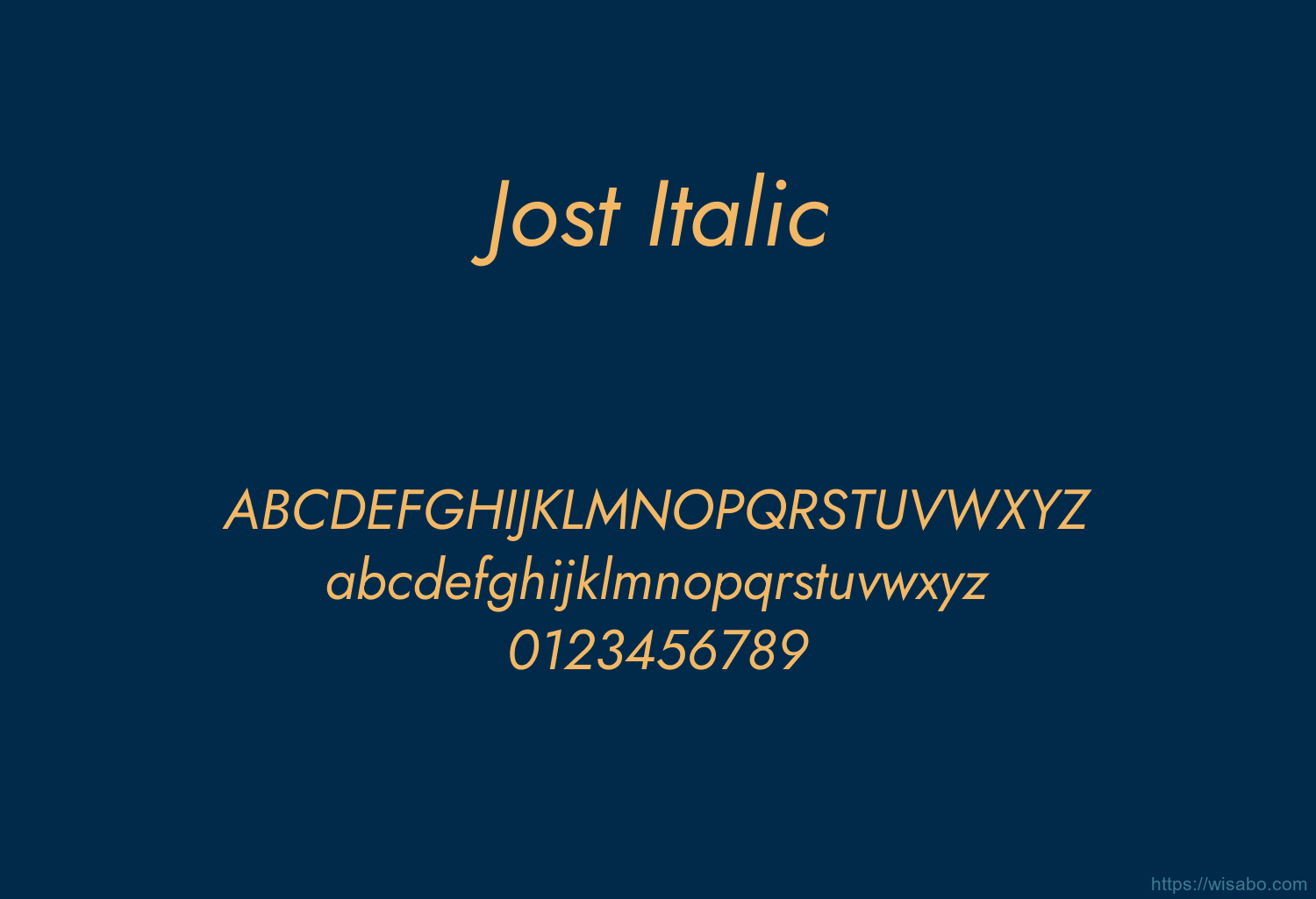Jost Italic