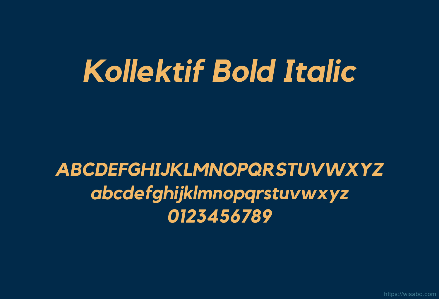 Kollektif Bold Italic