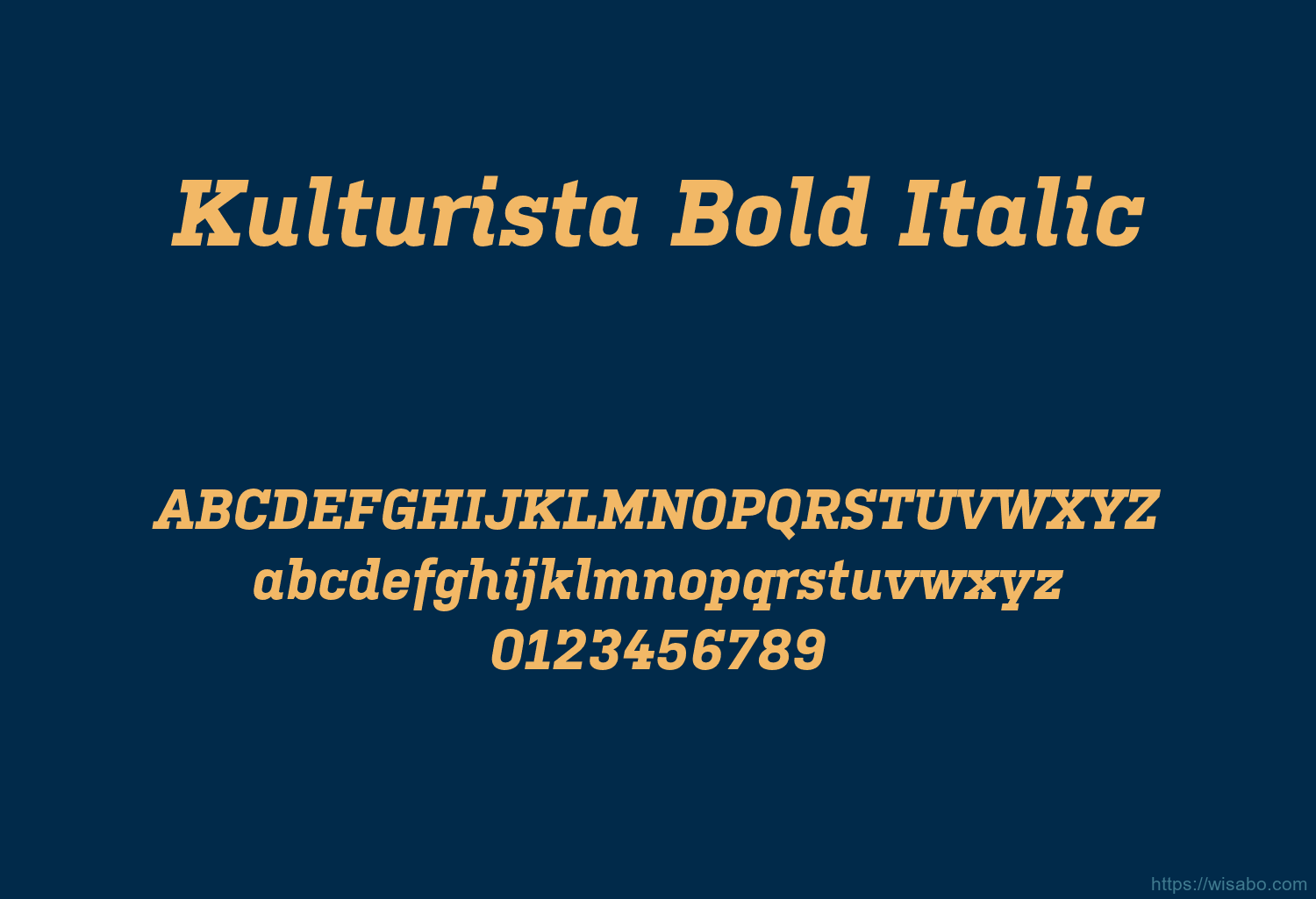 Kulturista Bold Italic