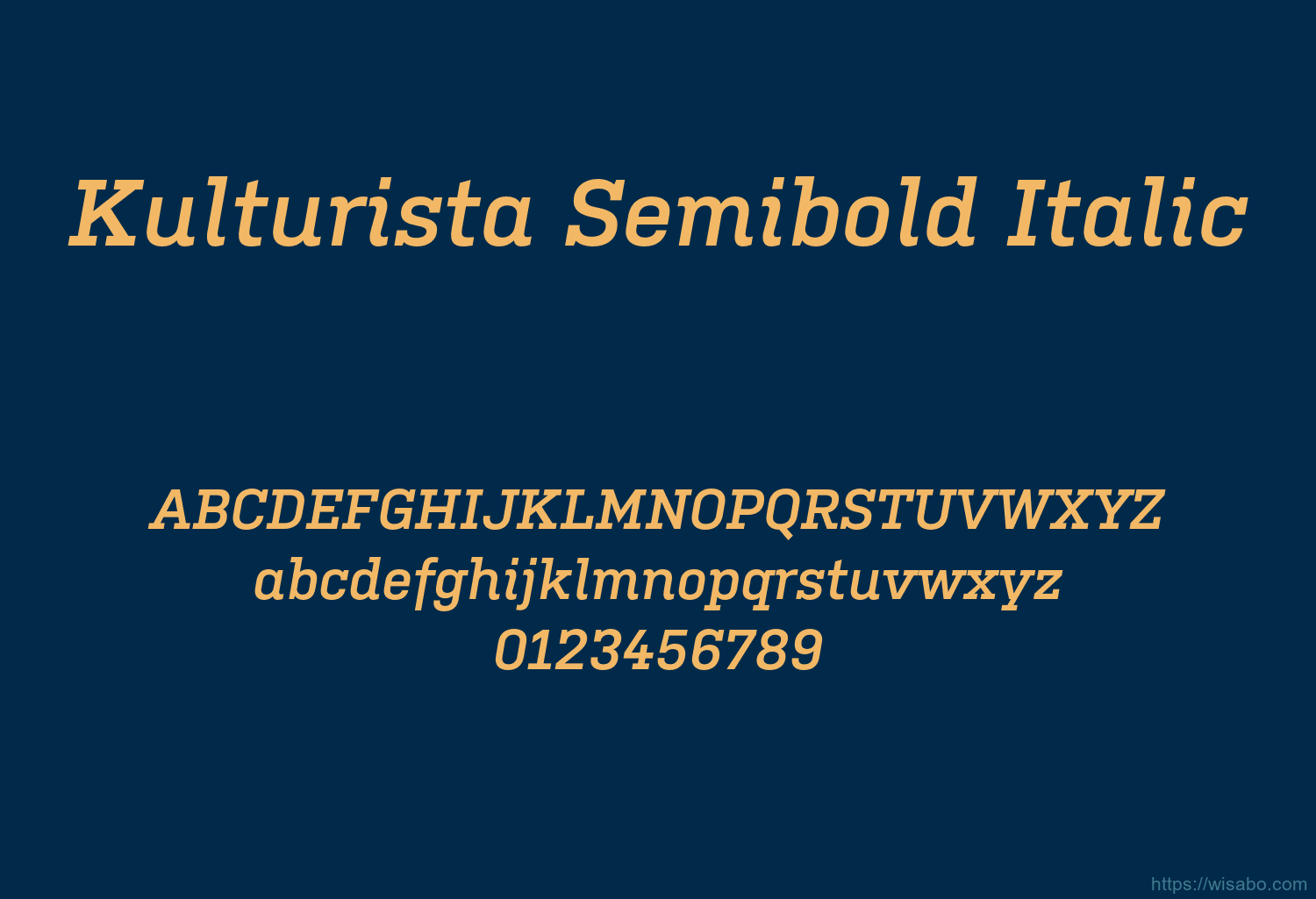 Kulturista Semibold Italic