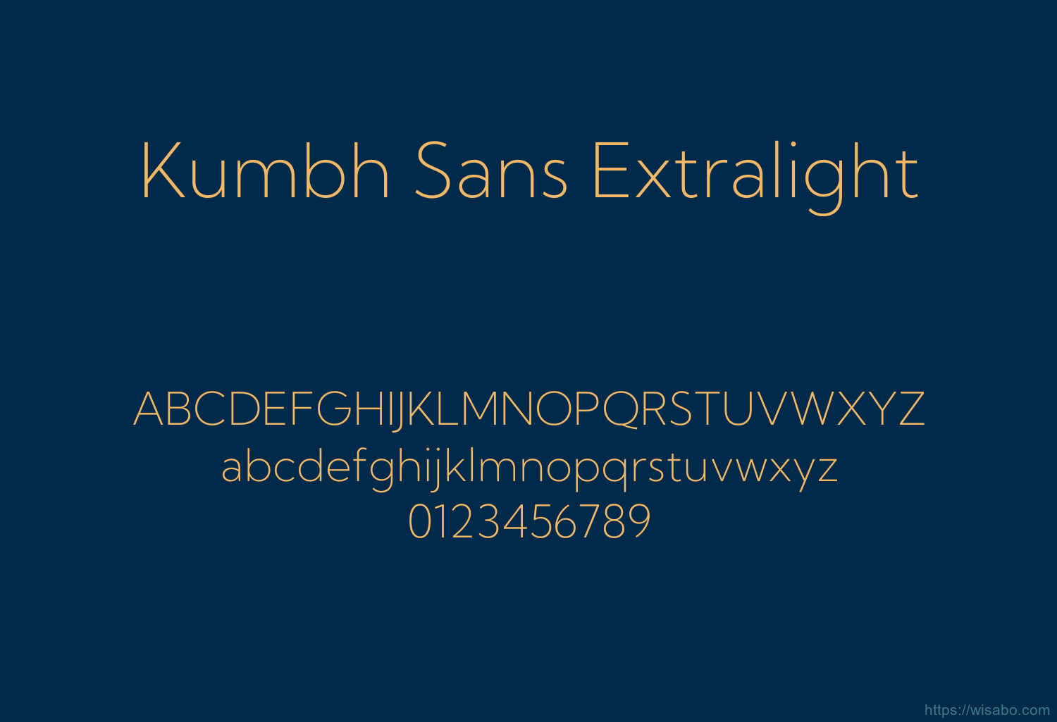Kumbh Sans Extralight