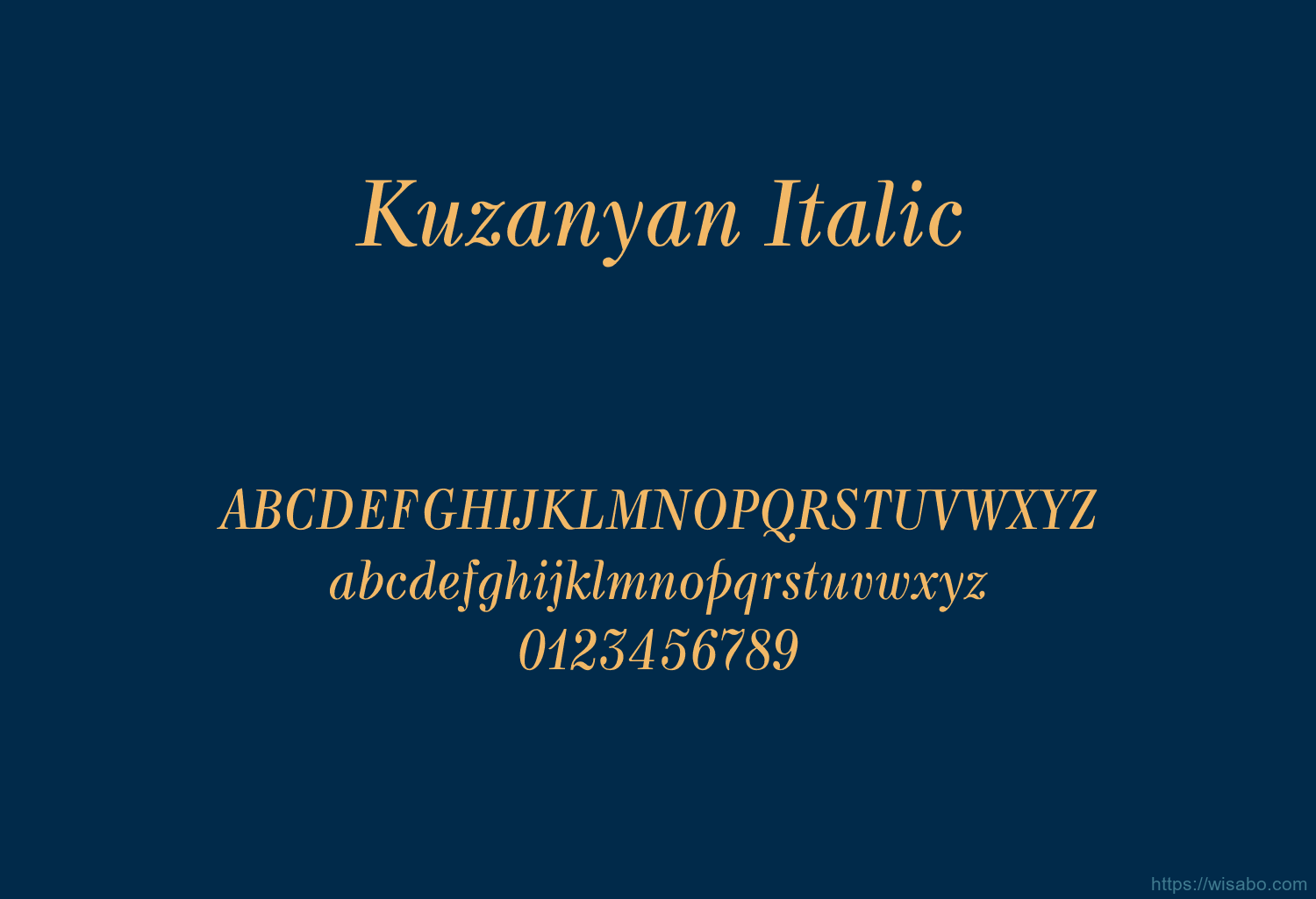 Kuzanyan Italic