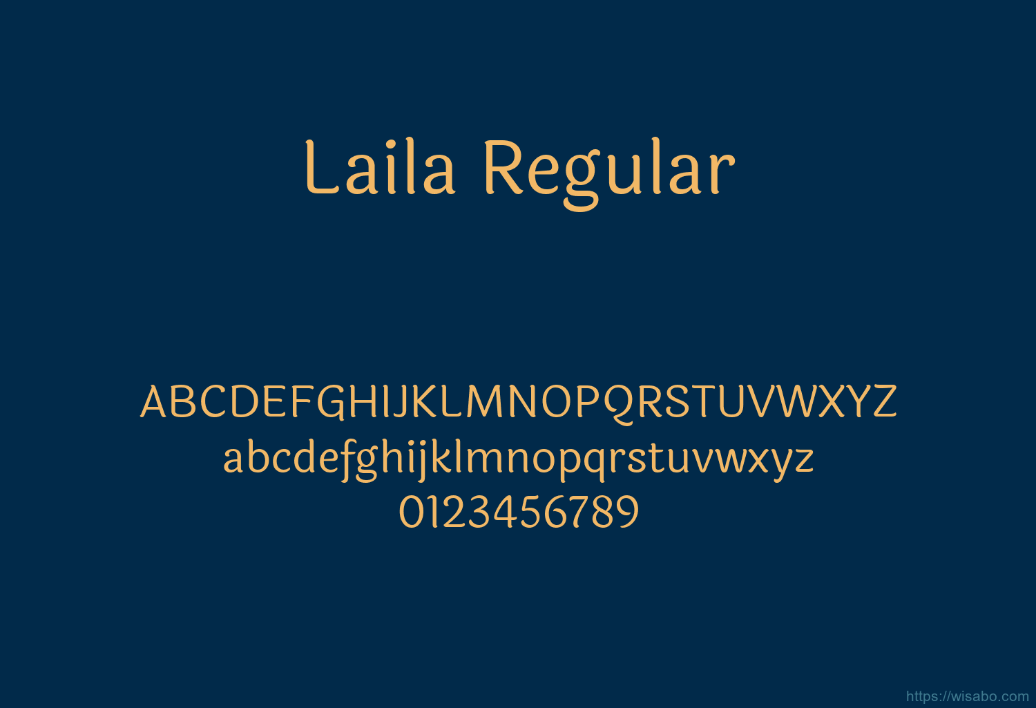 Laila Regular Font Free Download [ttf - otf] | Wisabo Fonts