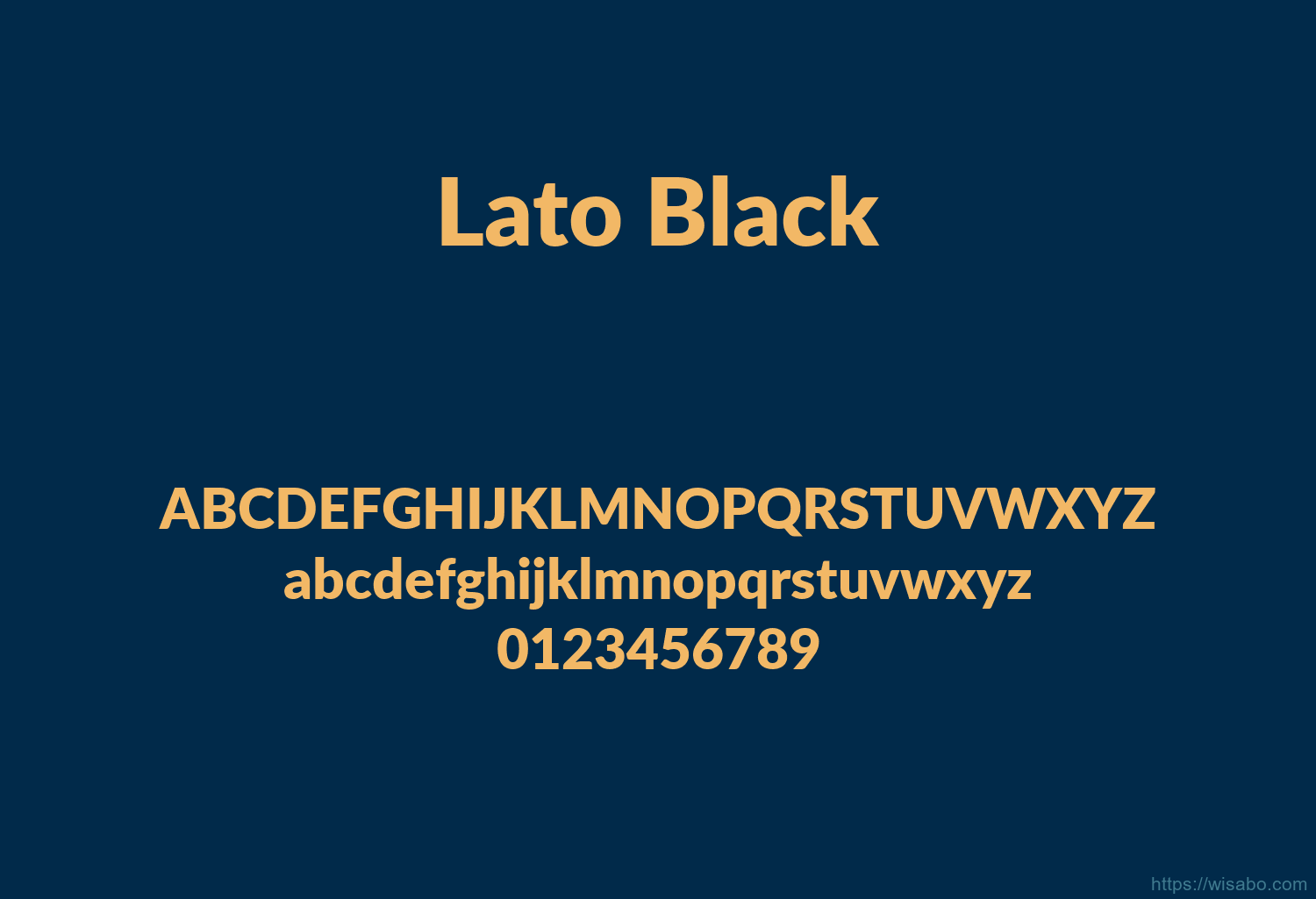 Lato Black