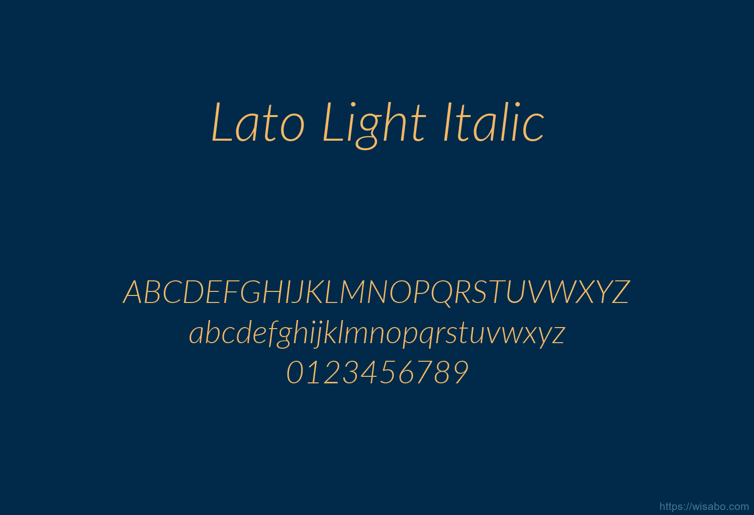 Lato Light Italic Lato Light Italic