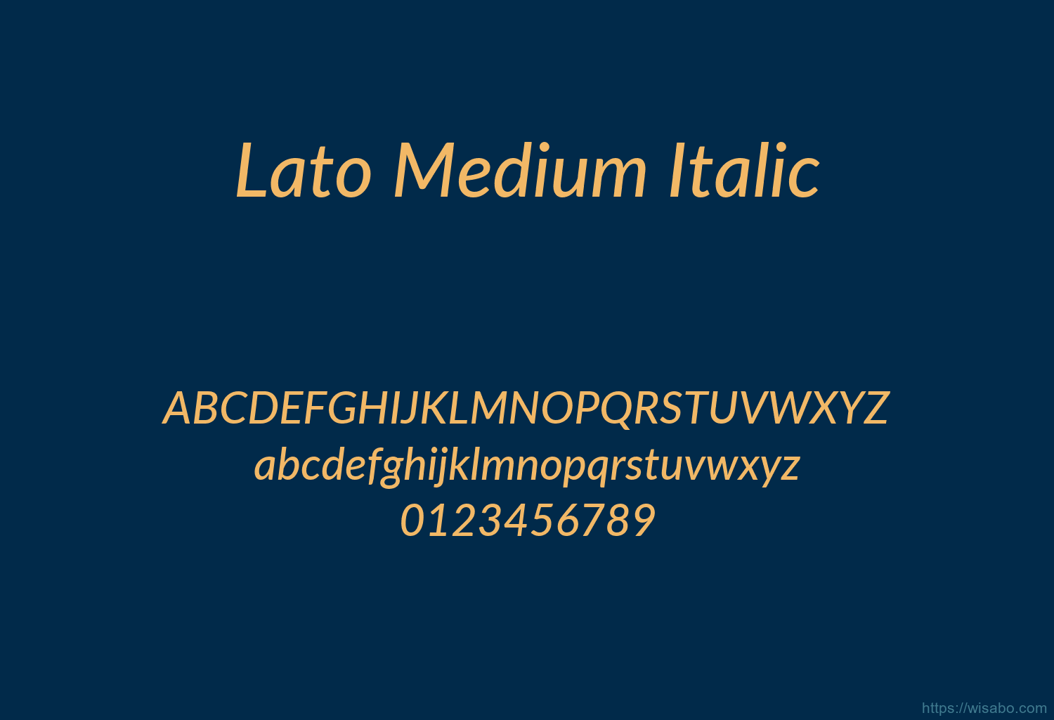 Lato Medium Italic