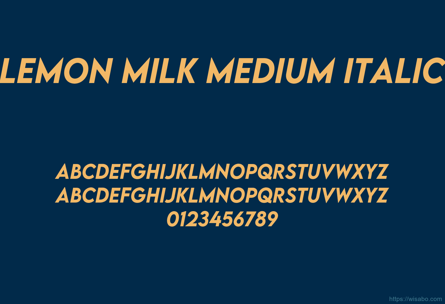 Lemon Milk Medium Italic