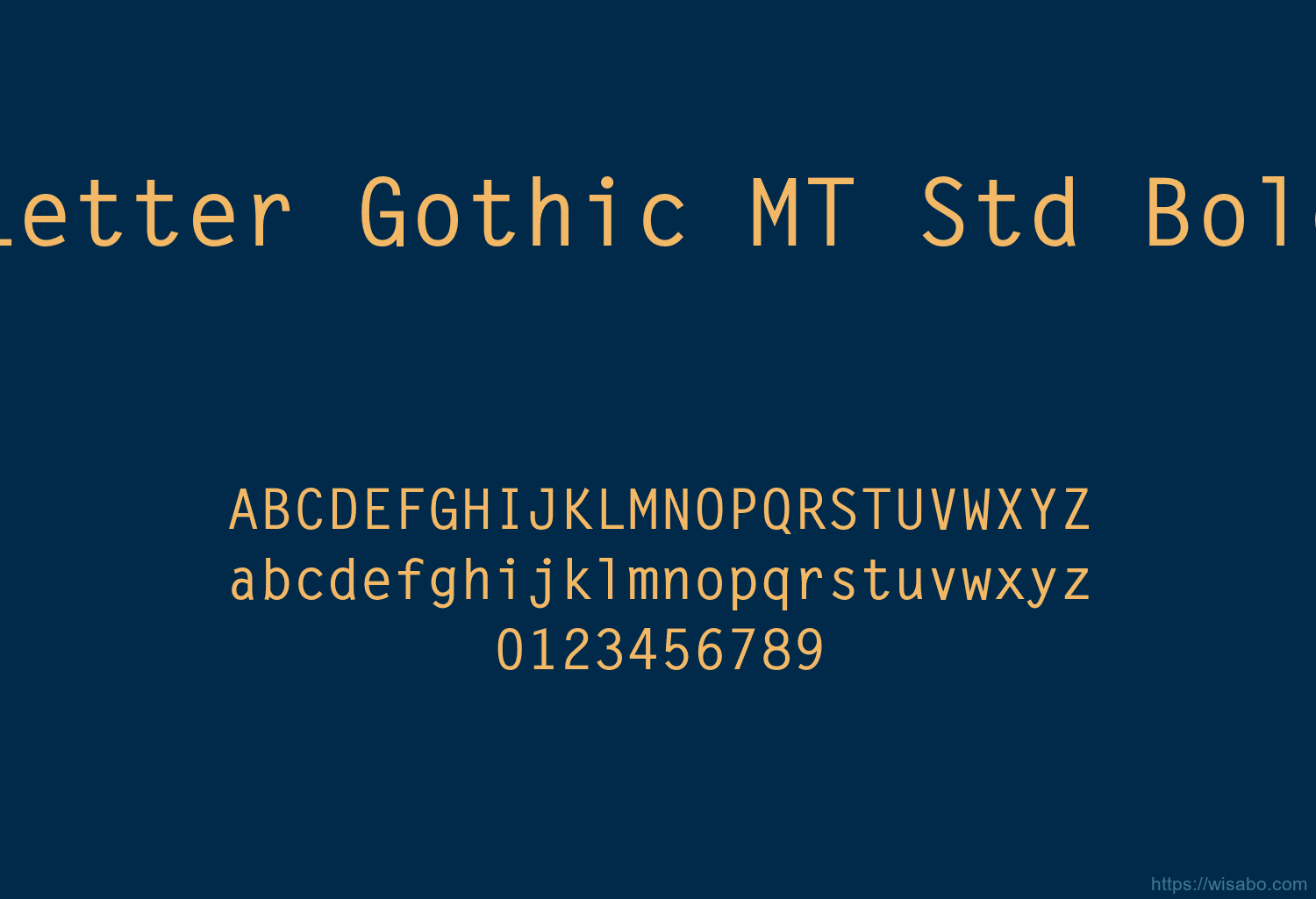 Letter Gothic MT Std Bold