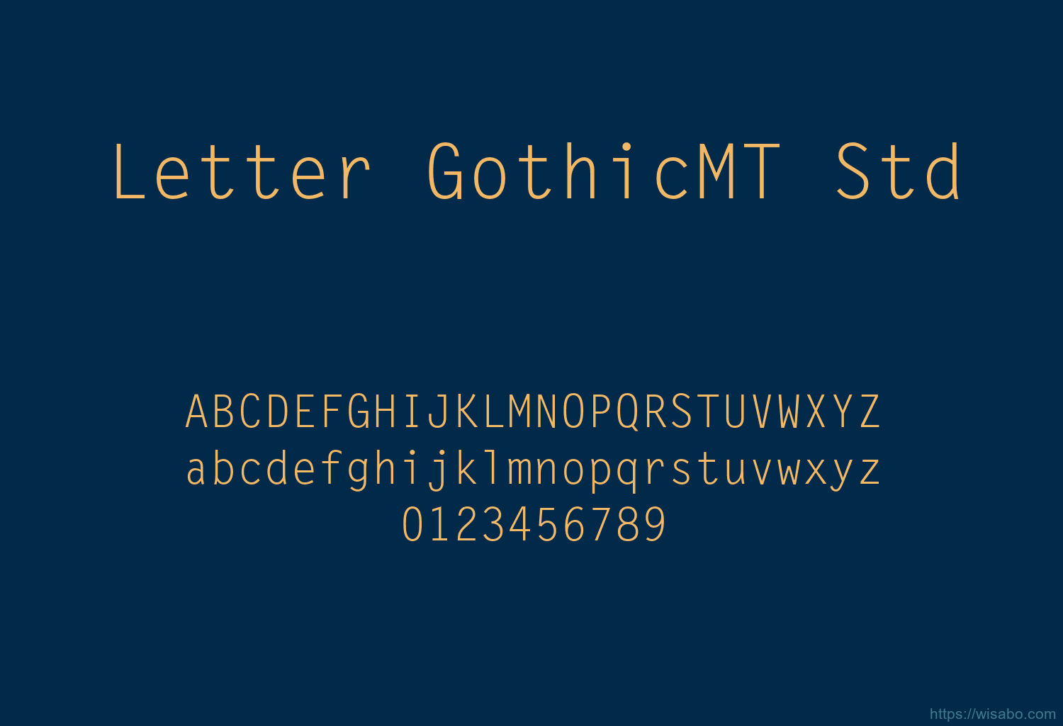 Letter GothicMT Std