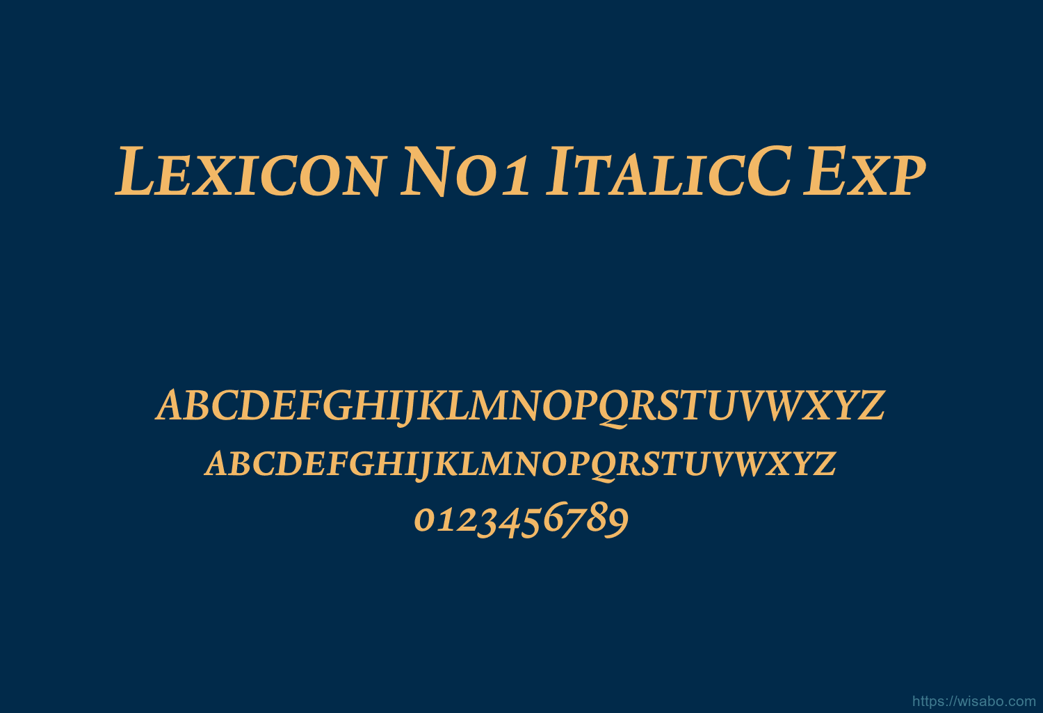 Lexicon No1 ItalicC Exp