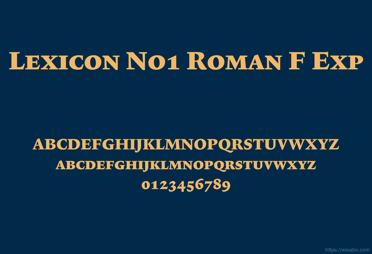 Lexicon No1 Roman F Exp