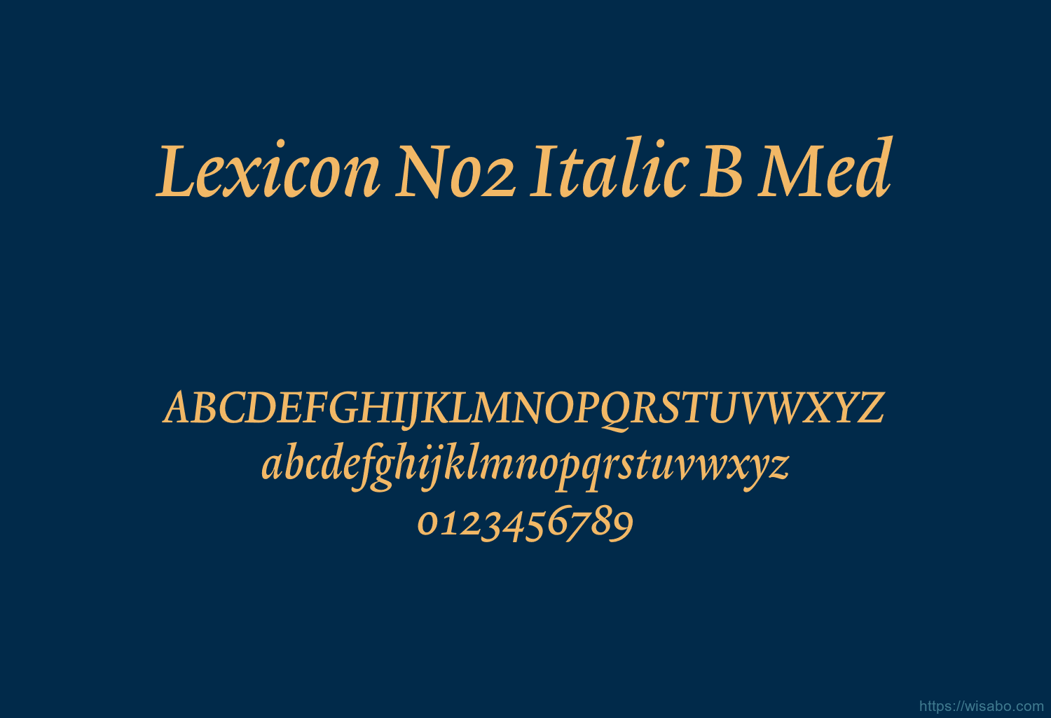 Lexicon No2 Italic B Med
