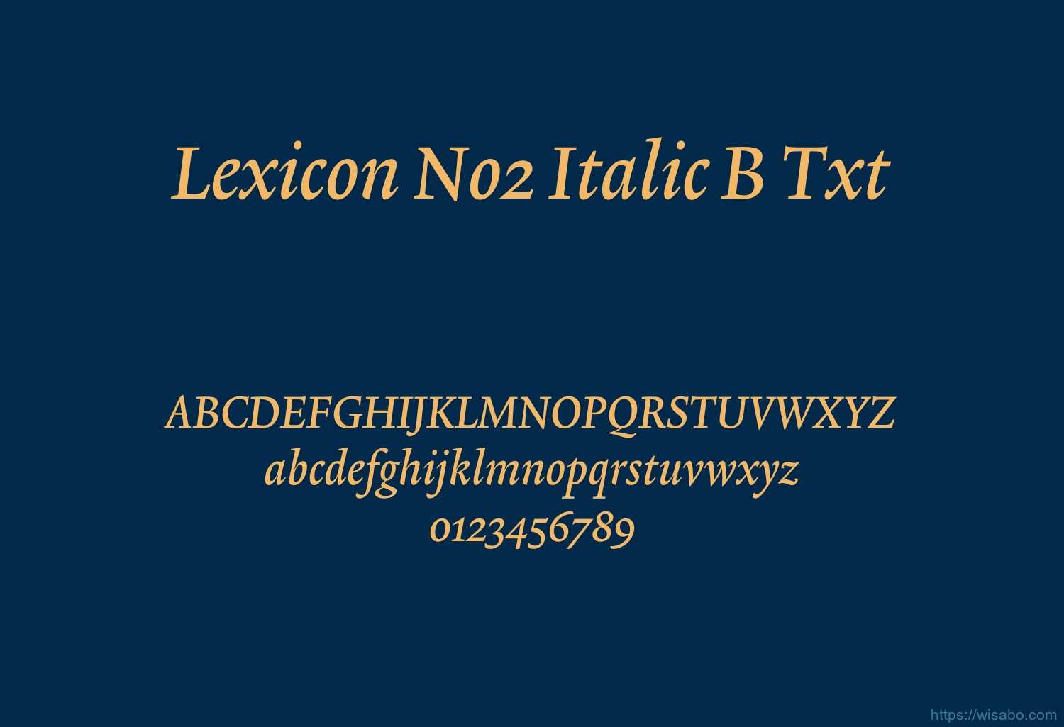 Lexicon No2 Italic B Txt