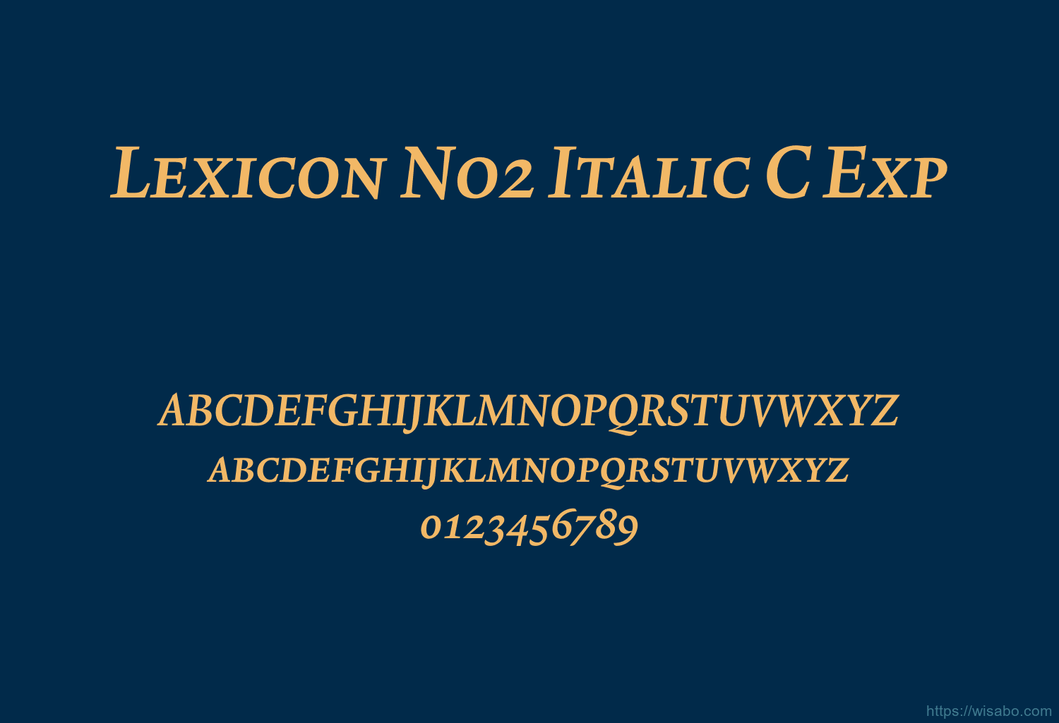 Lexicon No2 Italic C Exp