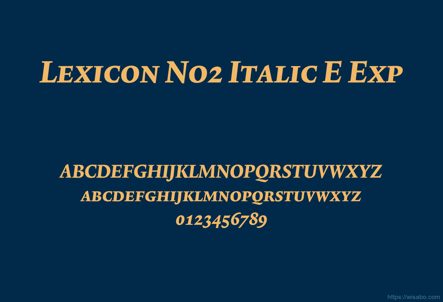 Lexicon No2 Italic E Exp