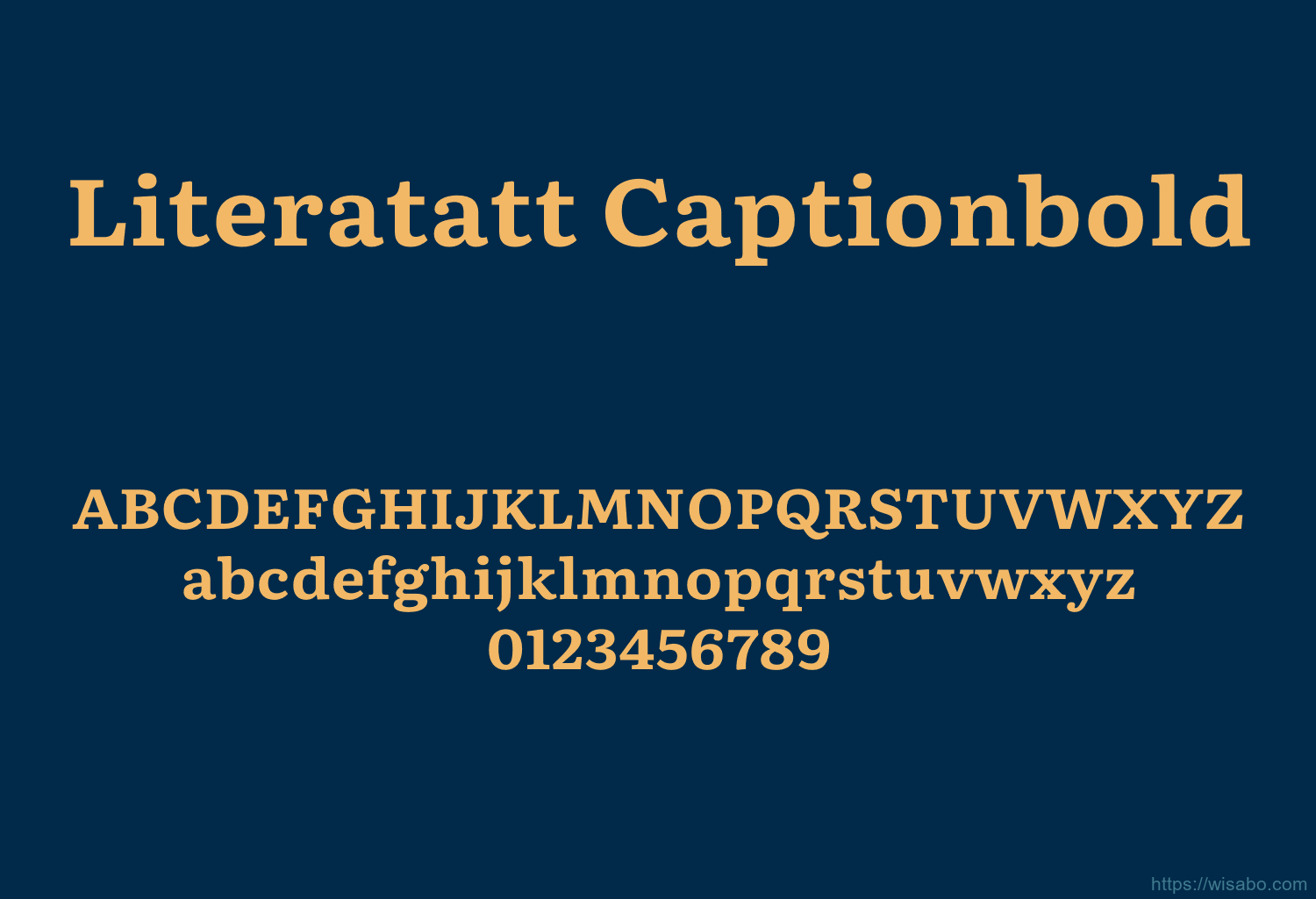Literatatt Captionbold