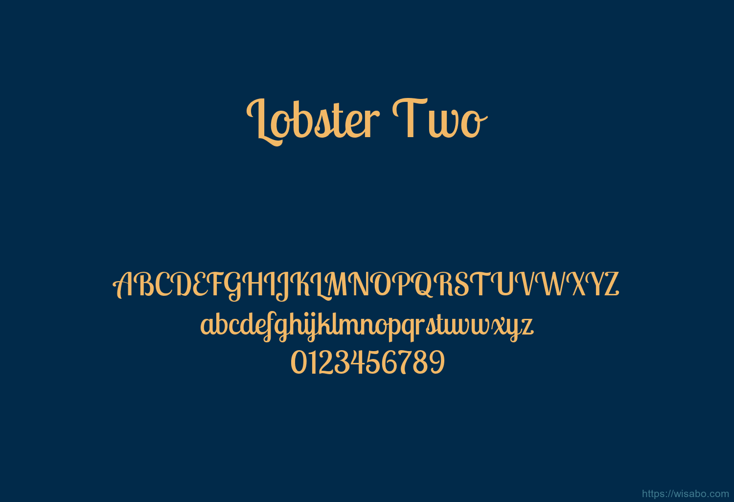 Lobster Two Font Free Download [ttf otf] Wisabo Fonts