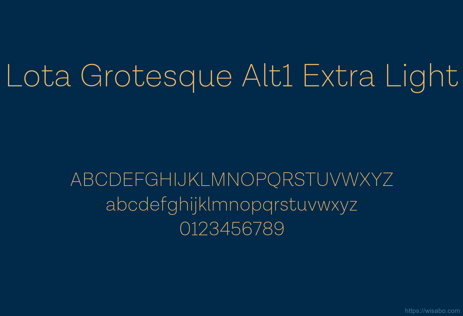 Lota Grotesque Alt1 Extra Light